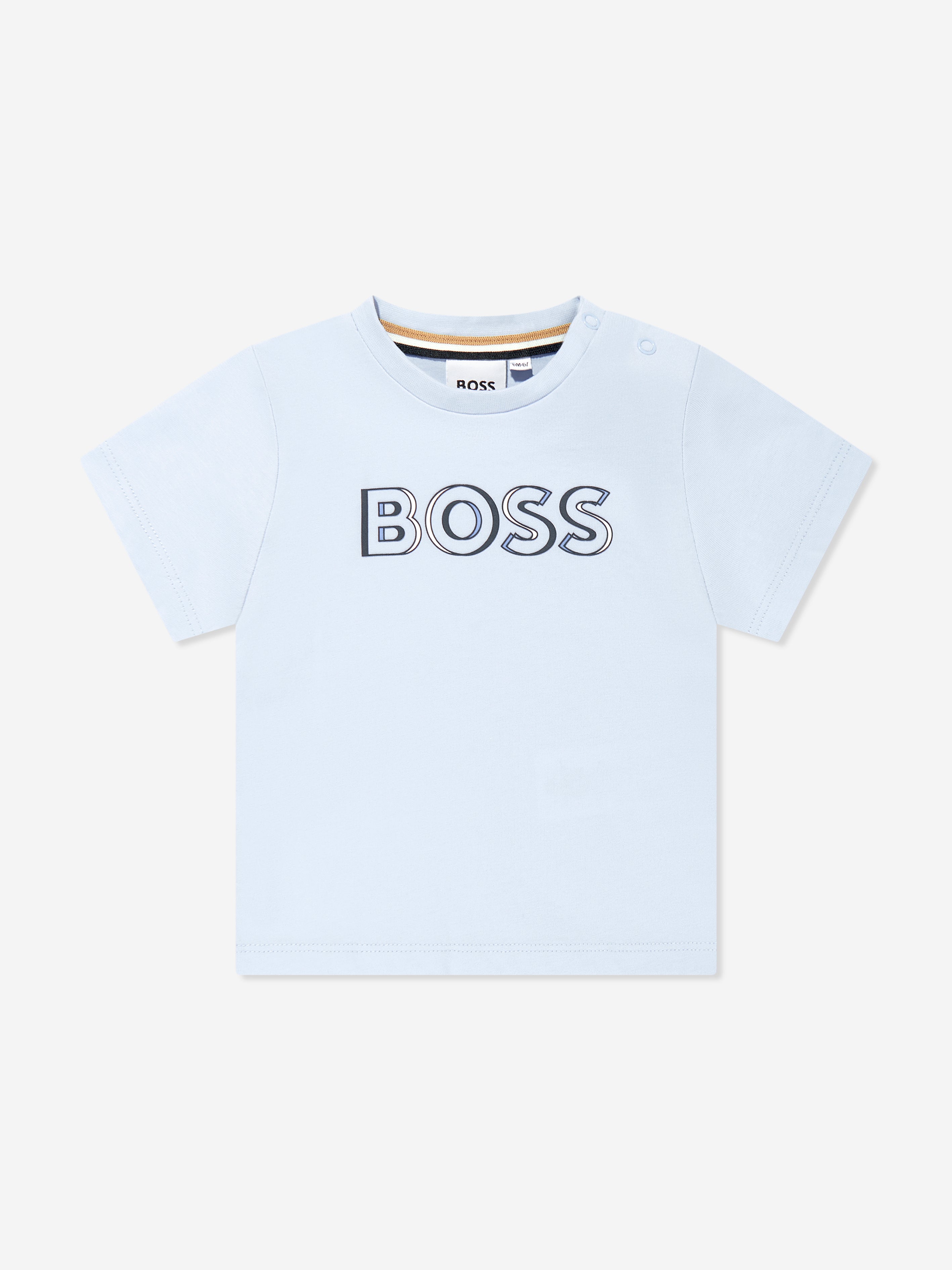 BOSS Baby Boys Logo Print T-Shirt in Blue Wiki Cheap Online