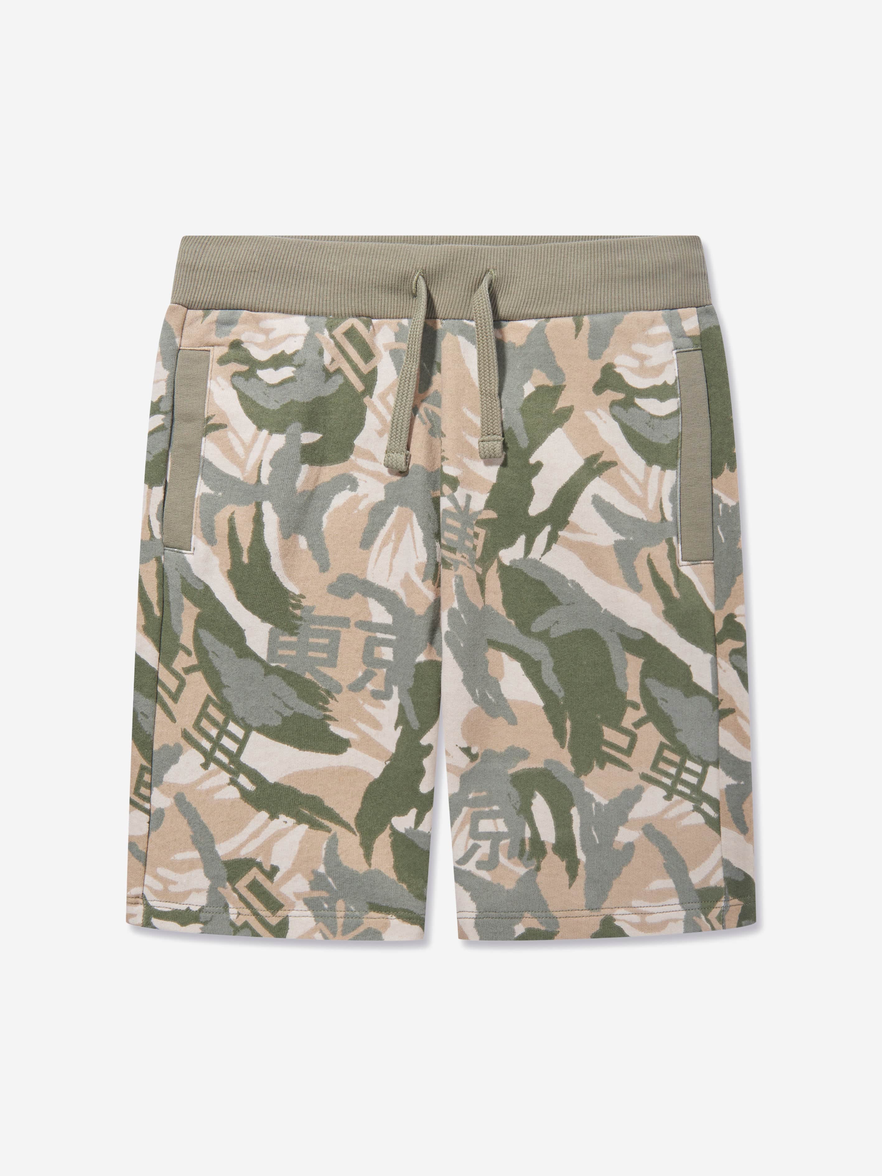 Guess Boys Desert Print Shorts in Green Free Shipping For Sale