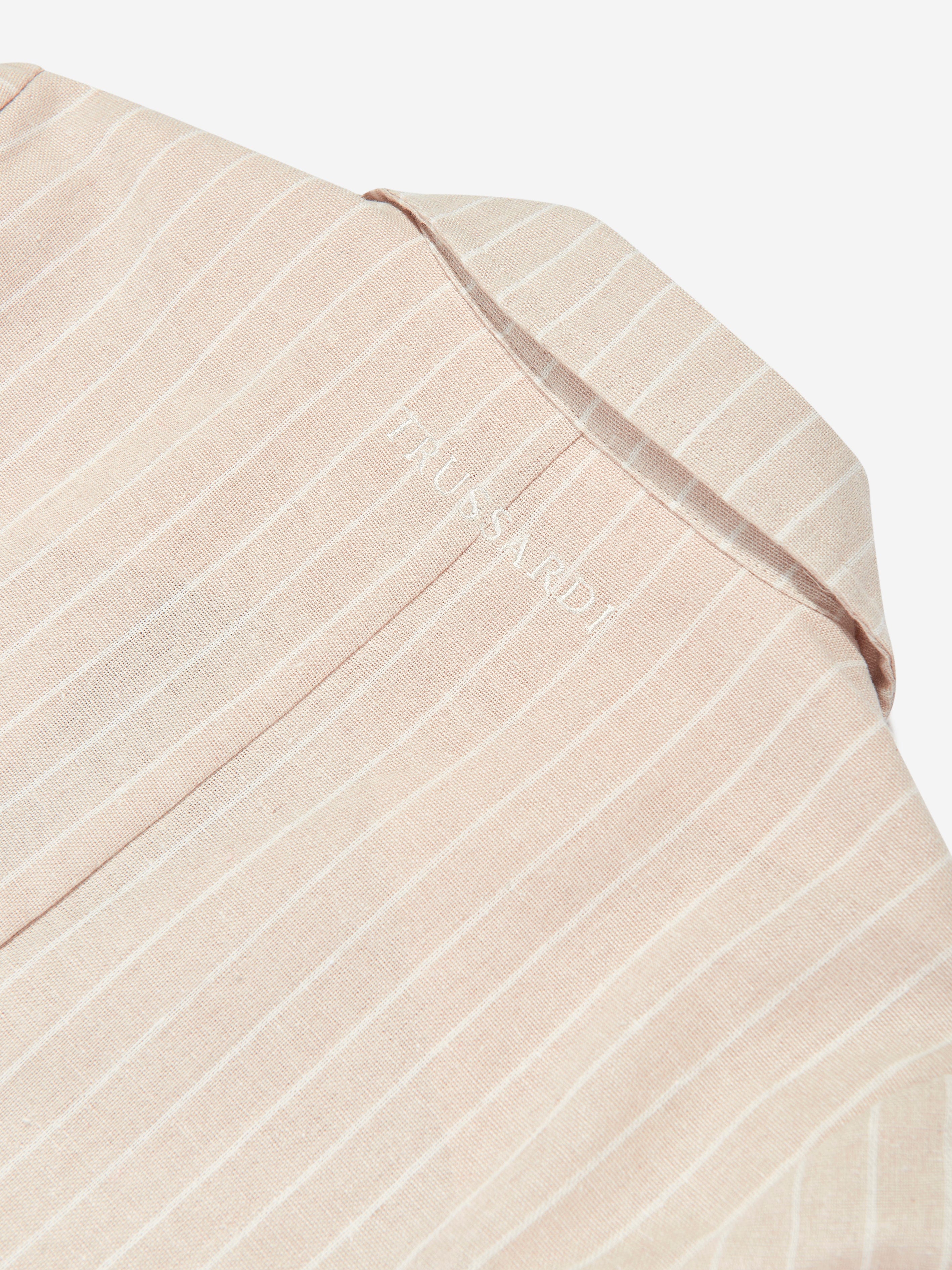 Trussardi Boys Sokel Blazer in Beige Store Sale Online