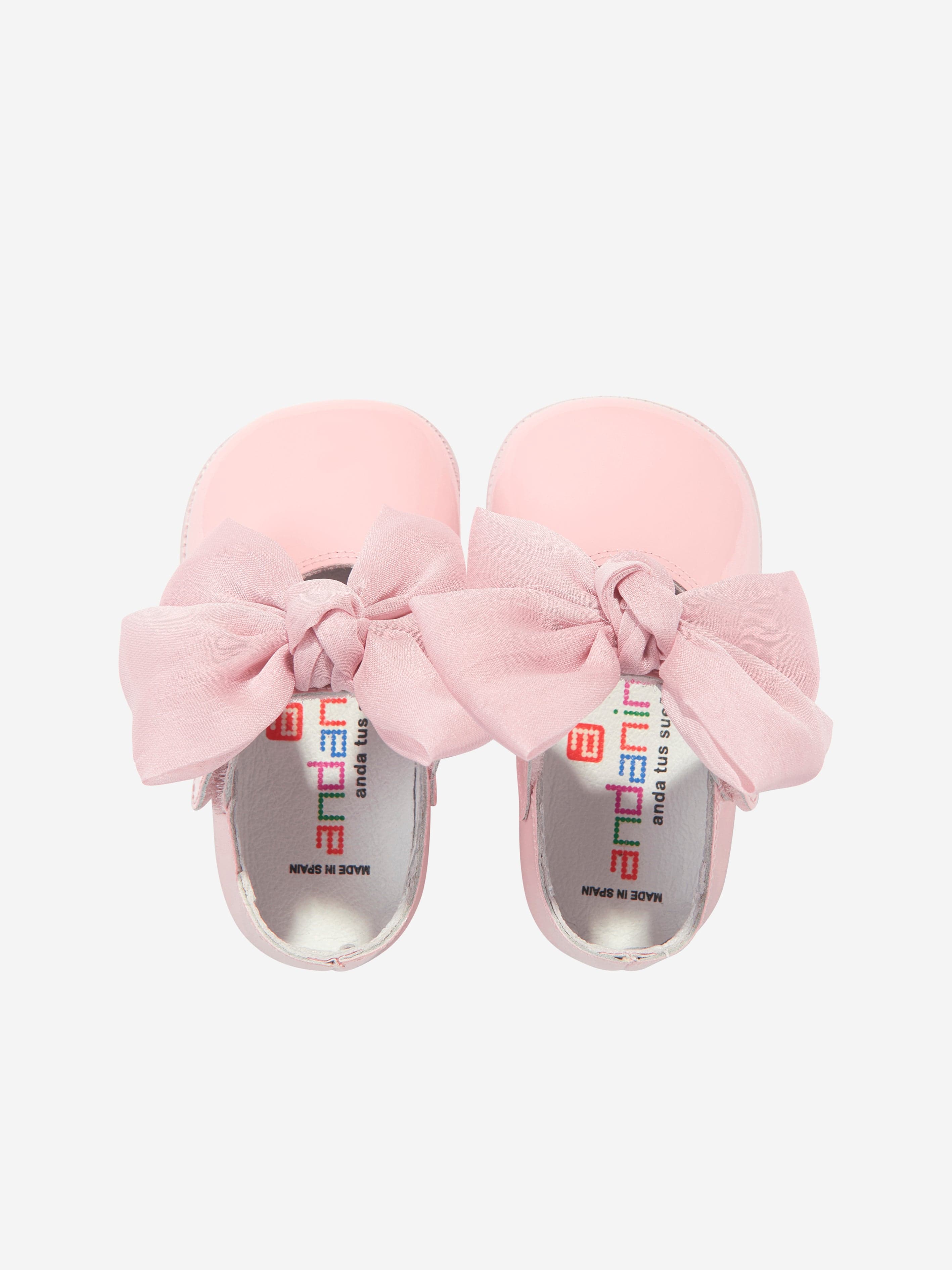 Andanines Baby Girls Leather Bow Shoes in Pink Sale Release Dates