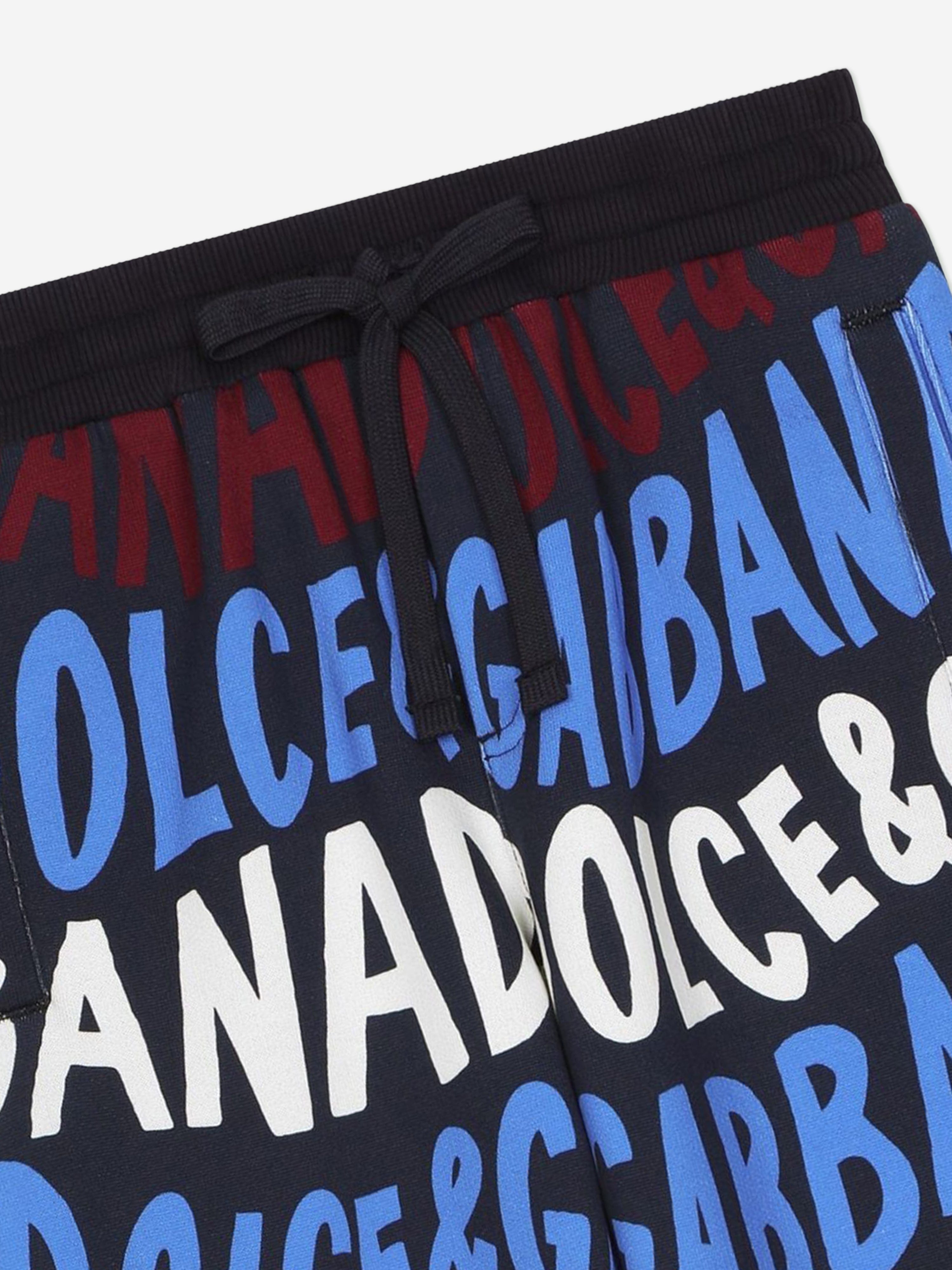 Dolce & Gabbana Boys Logo Joggers in Multicolour Buy Cheap Websites
