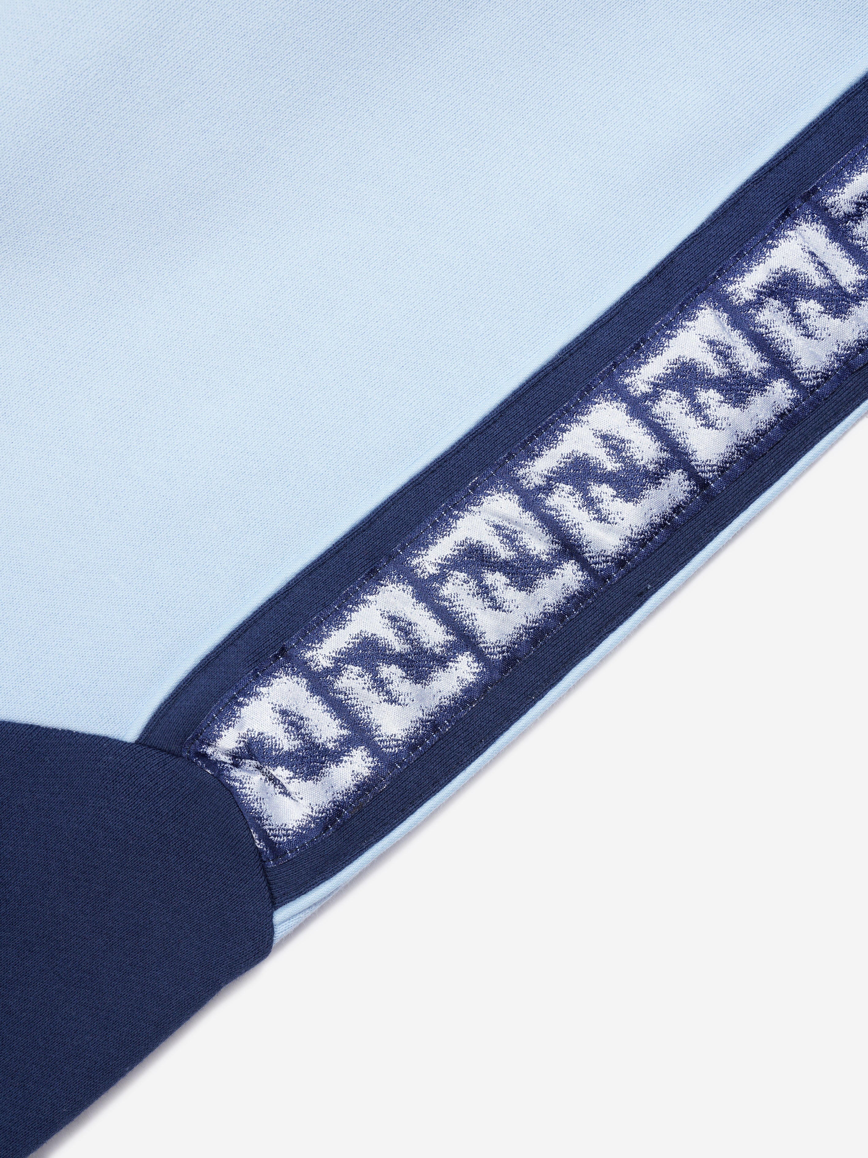Fendi Boys Logo Joggers in Blue Discount Professional
