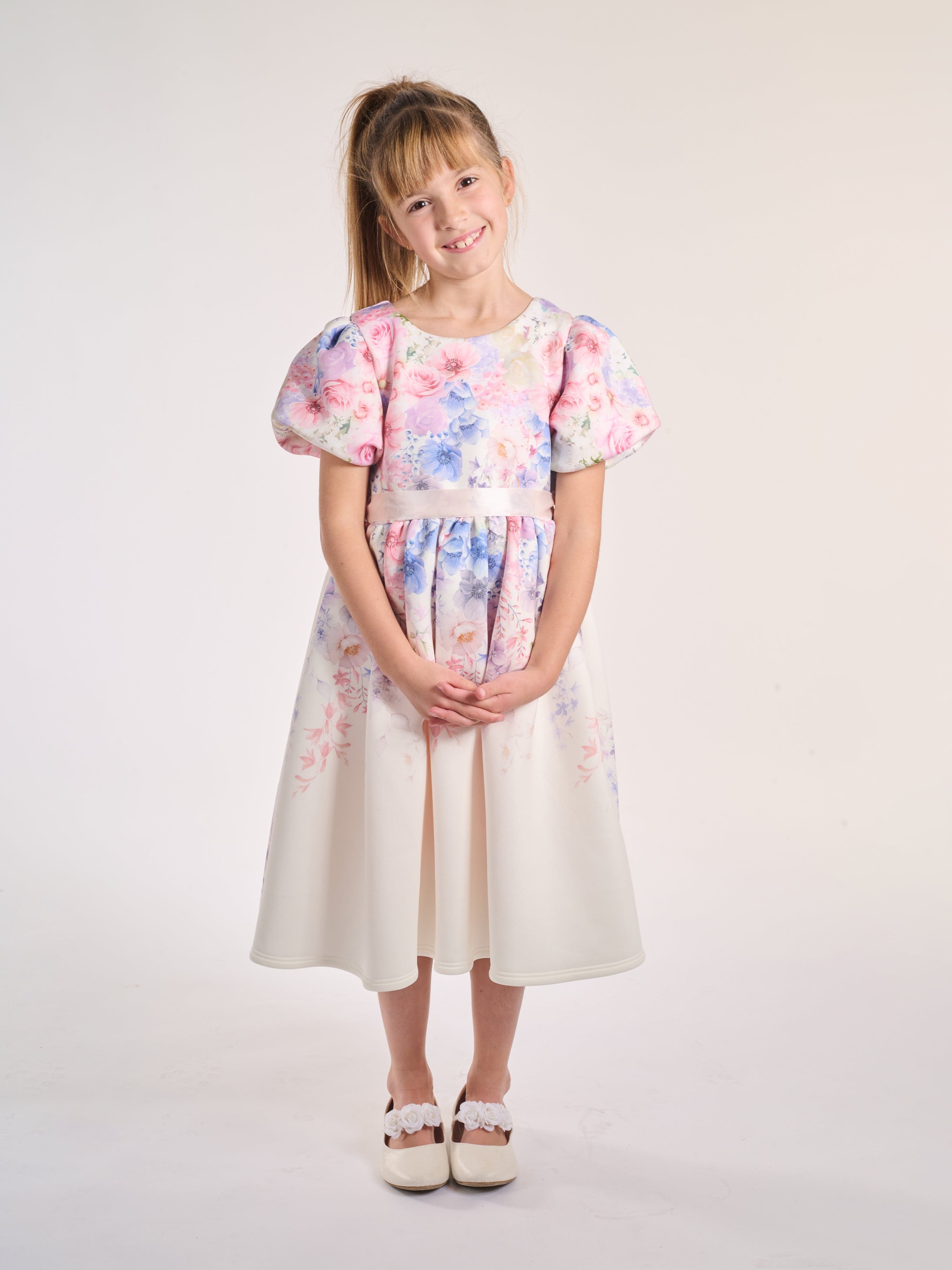 Girls Summer Delight Dress in White Sale Free Shipping