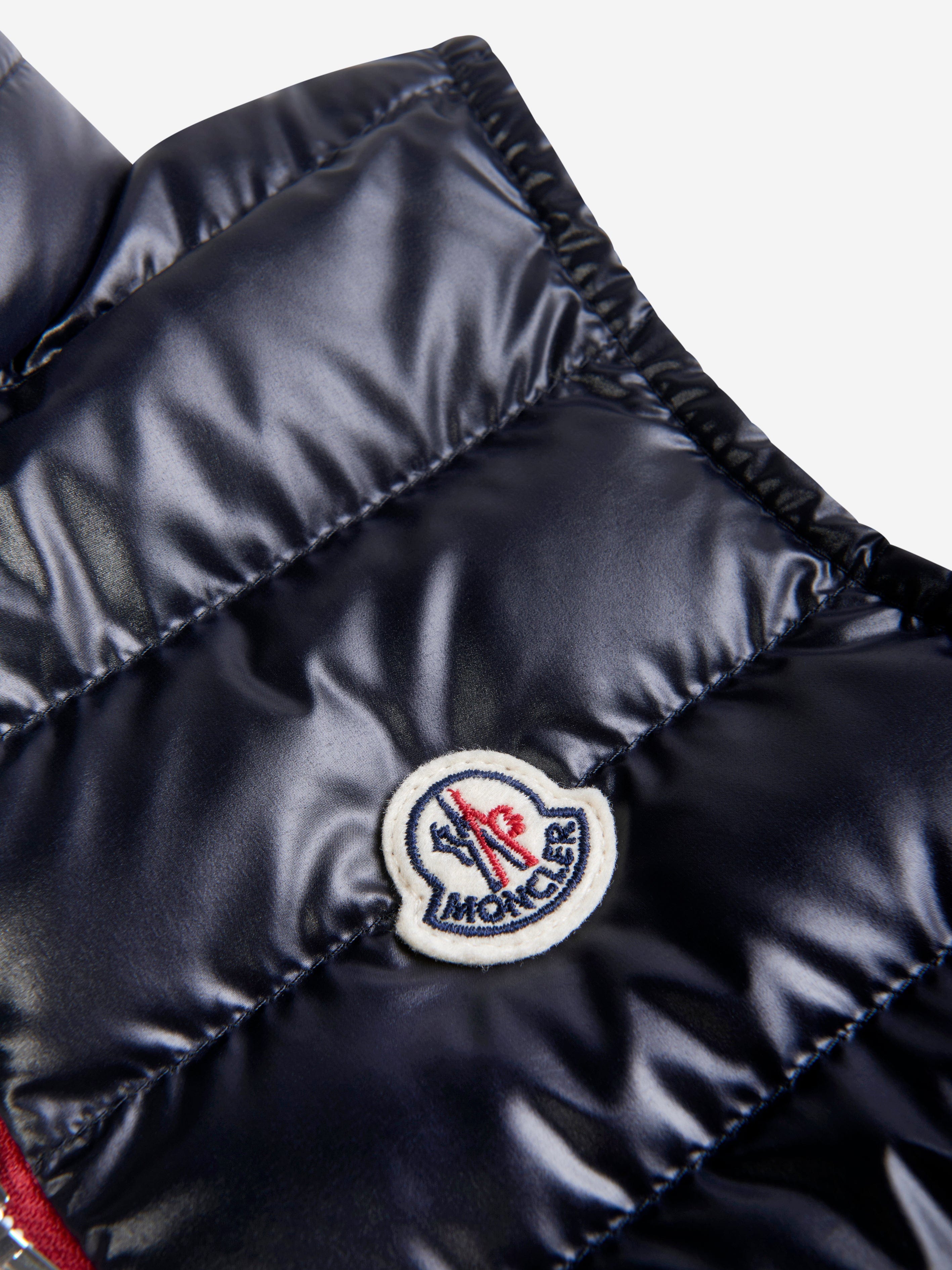 Moncler Enfant Boys Down Padded Apatou Gilet in Navy Cheap Sale Supply