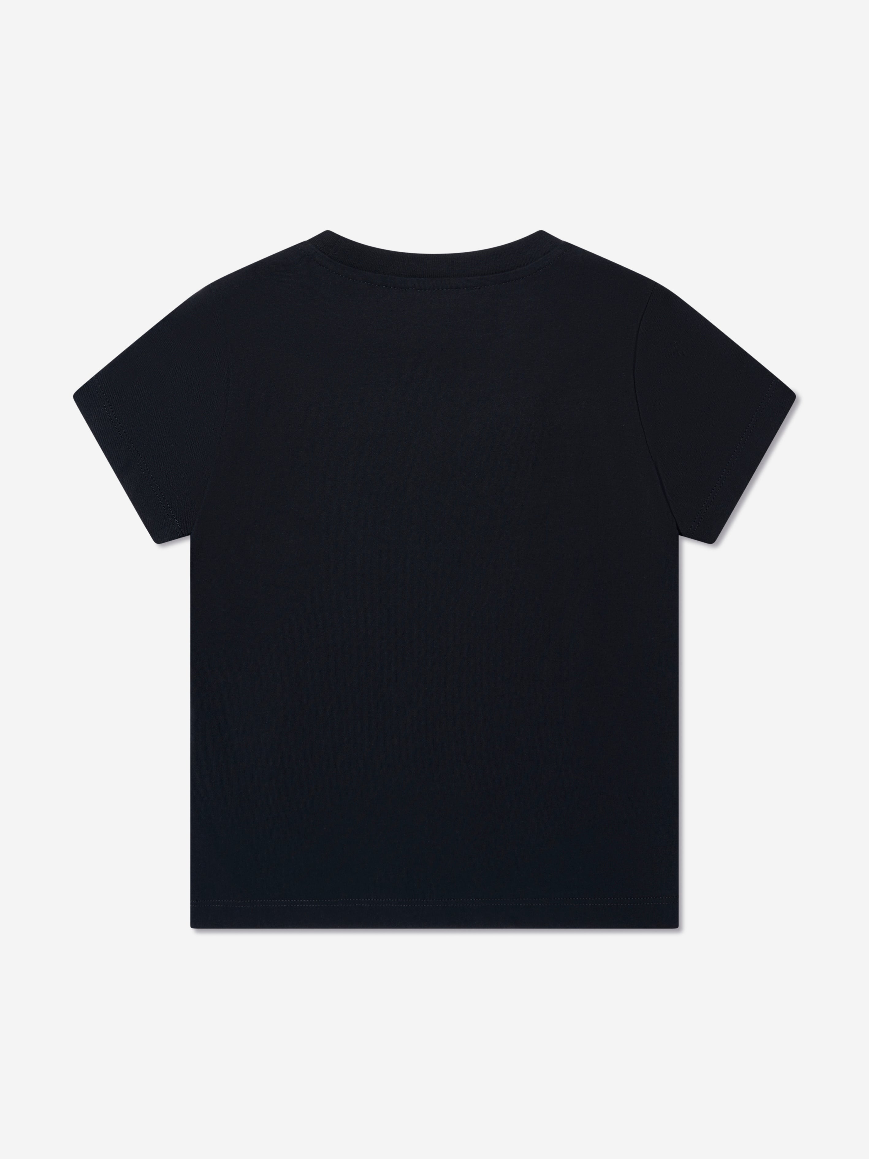 Moncler Enfant Boys Logo Print T-Shirt in Navy Buy Cheap Hot Sale