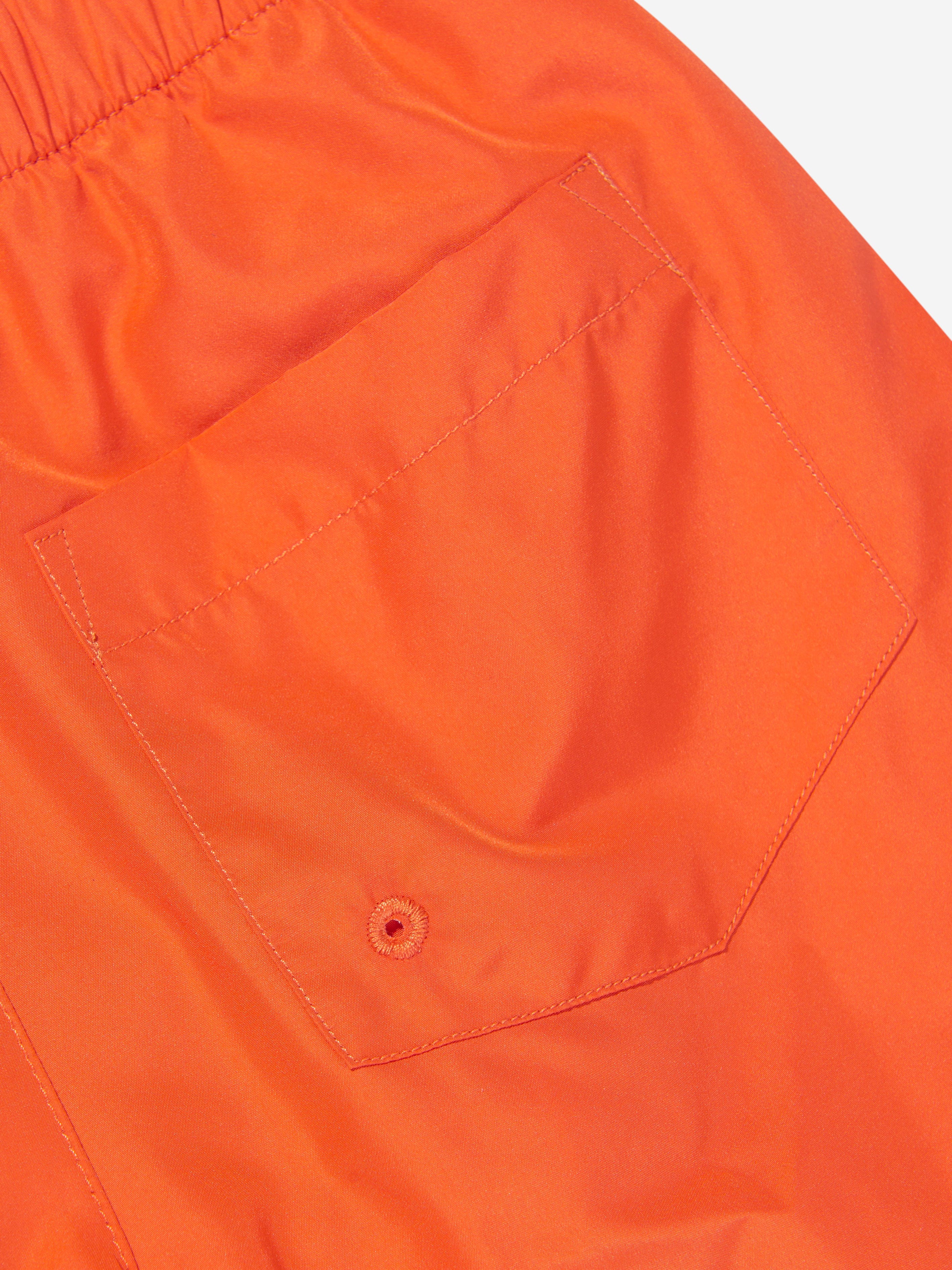 Versace Boys Crocodile Swim Shorts in Orange Cheap The Cheapest
