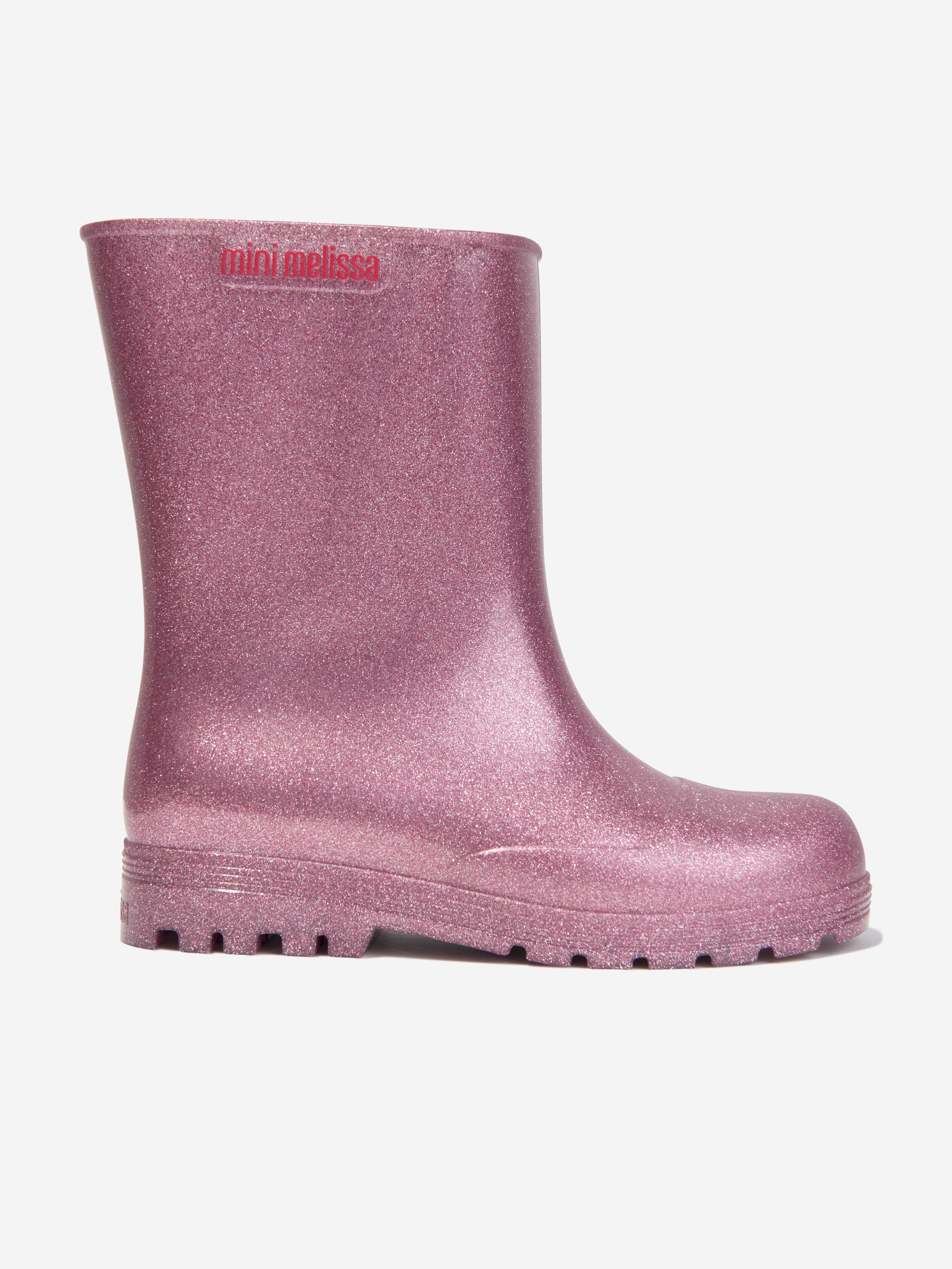 Mini Melissa Girls Welly Boots in Pink Buy Cheap Many Kinds Of