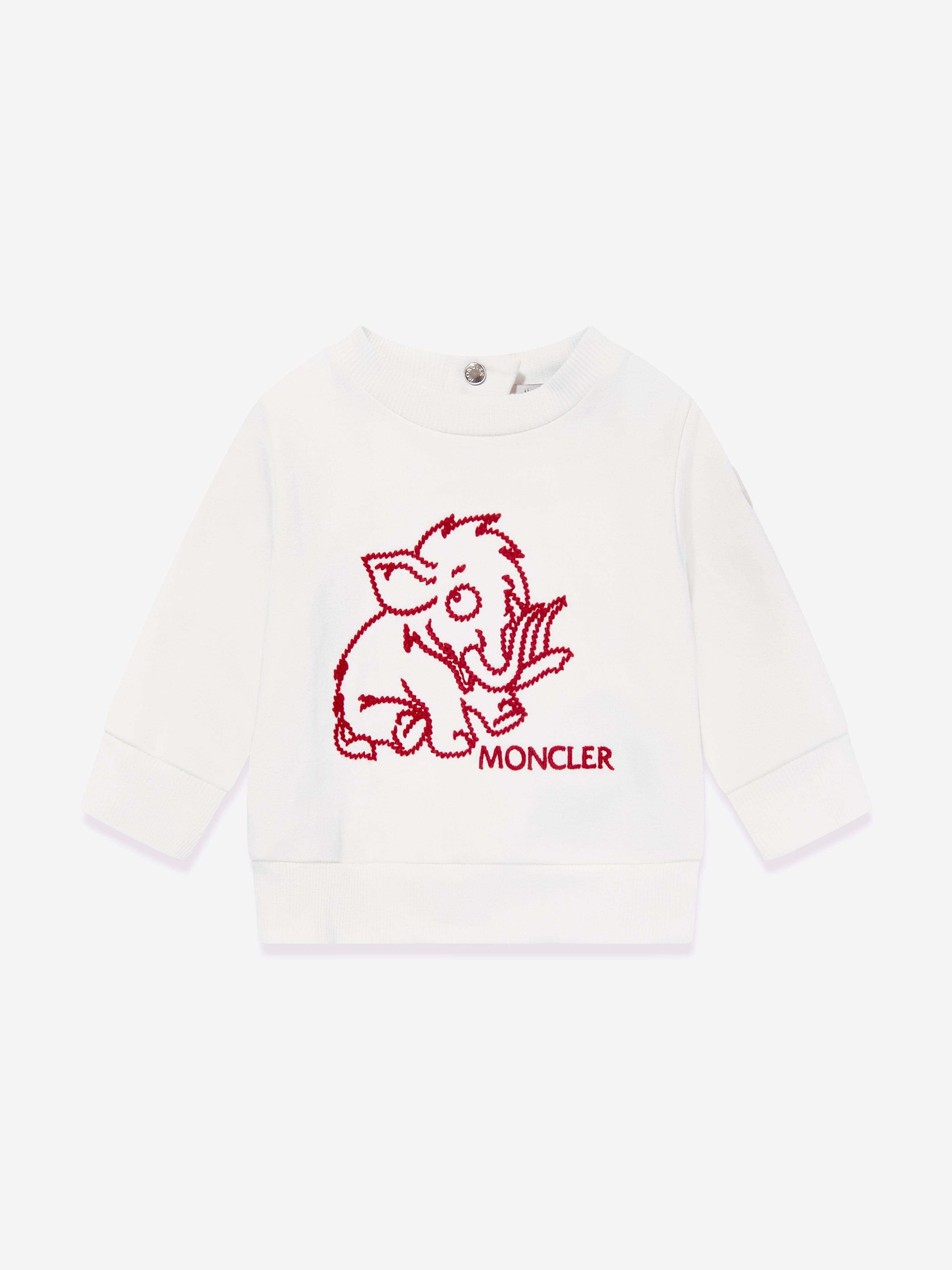 Moncler Enfant Baby Boys Sweatshirt in White Shop Offer For Sale