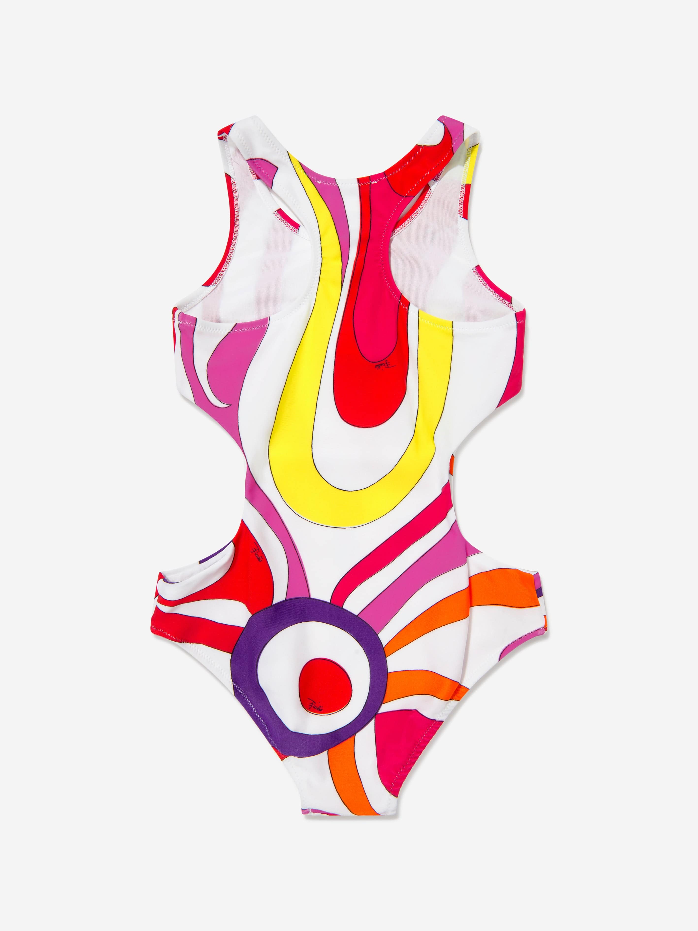 Girls Patterned Swimsuit in Multicolour Pices Cheap Online