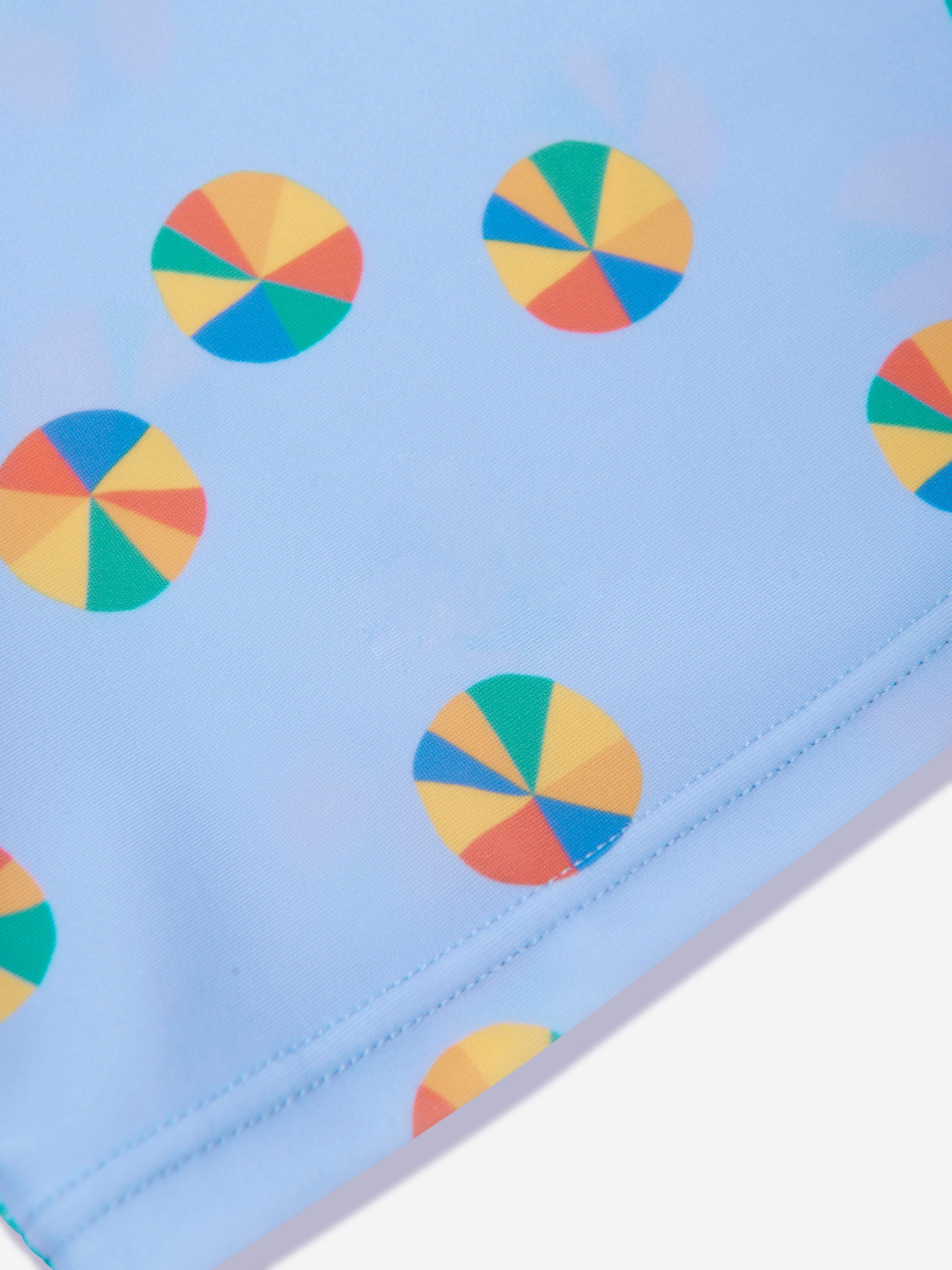 The Bonnie Mob Girls Beach Ball UV Rash Top in Blue Free Shipping With Paypal