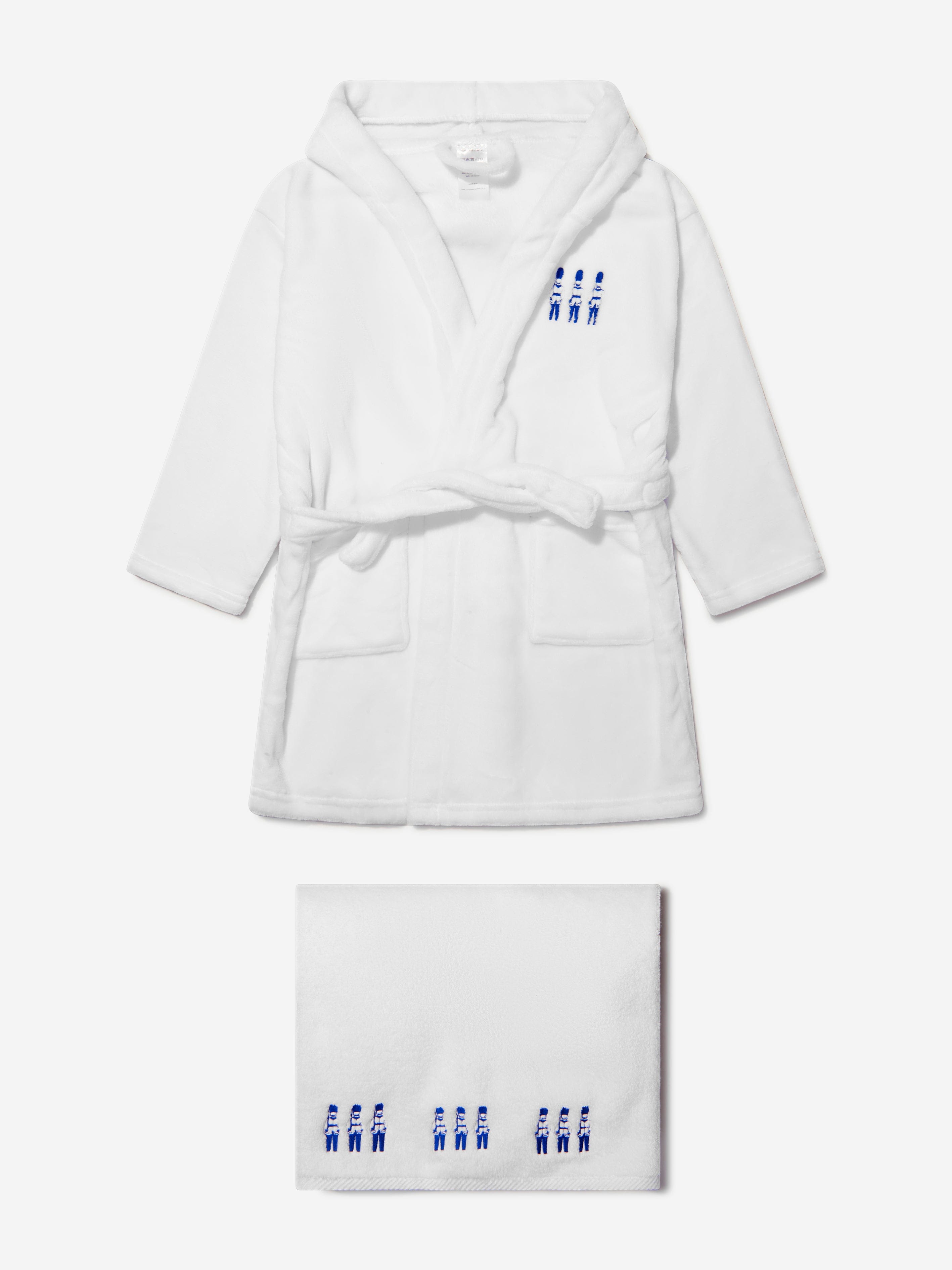 Cotton and Company Baby Boys Cotton Guardsmen Bathrobe And Towel Set Buy Authentic Online
