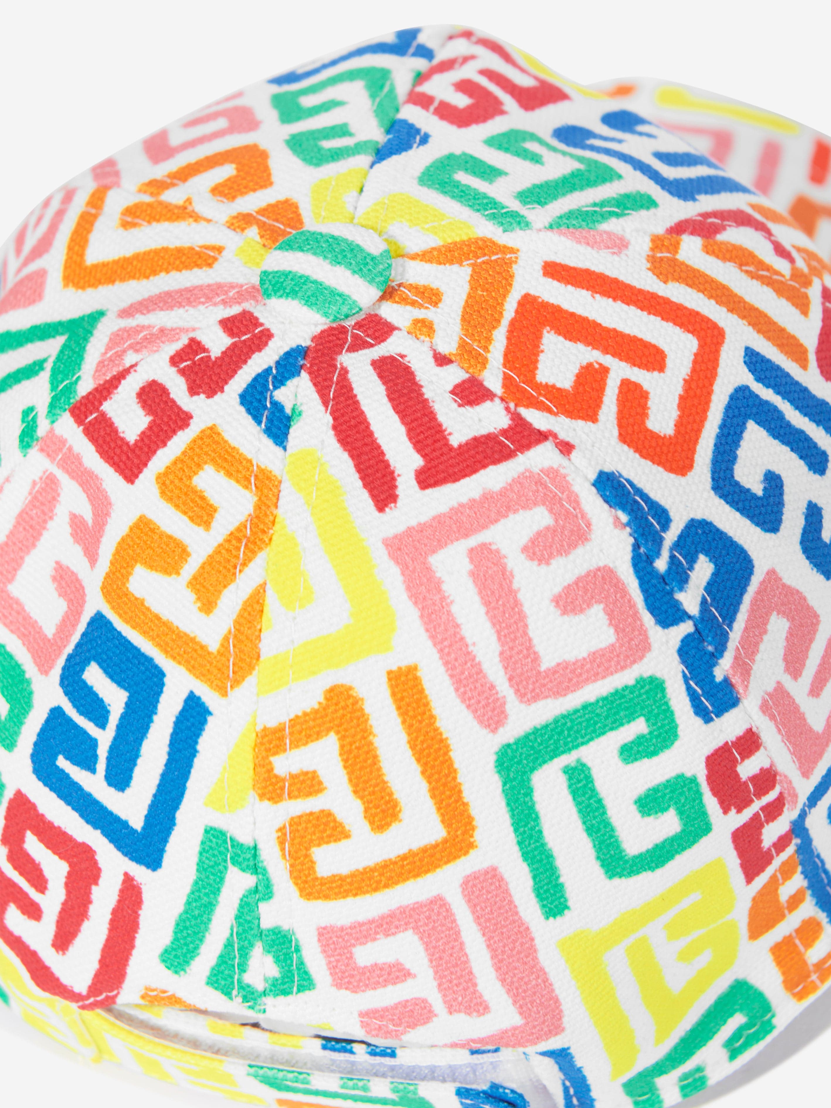 Balmain Kids Monogram Cap in Multicolour Outlet Big Discount