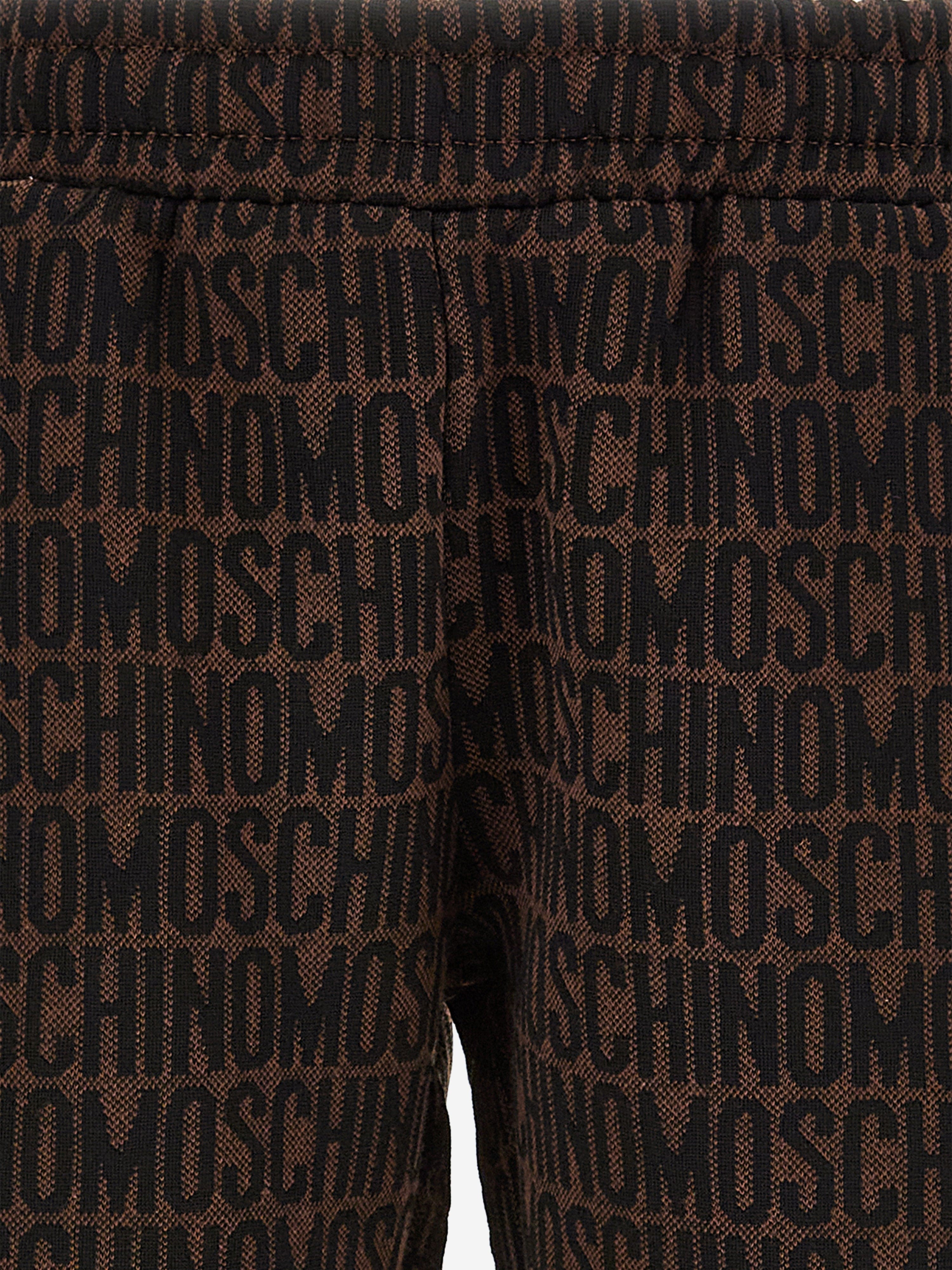 Moschino Boys All Over Logo Shorts in Brown Low Shipping Cheap Pice