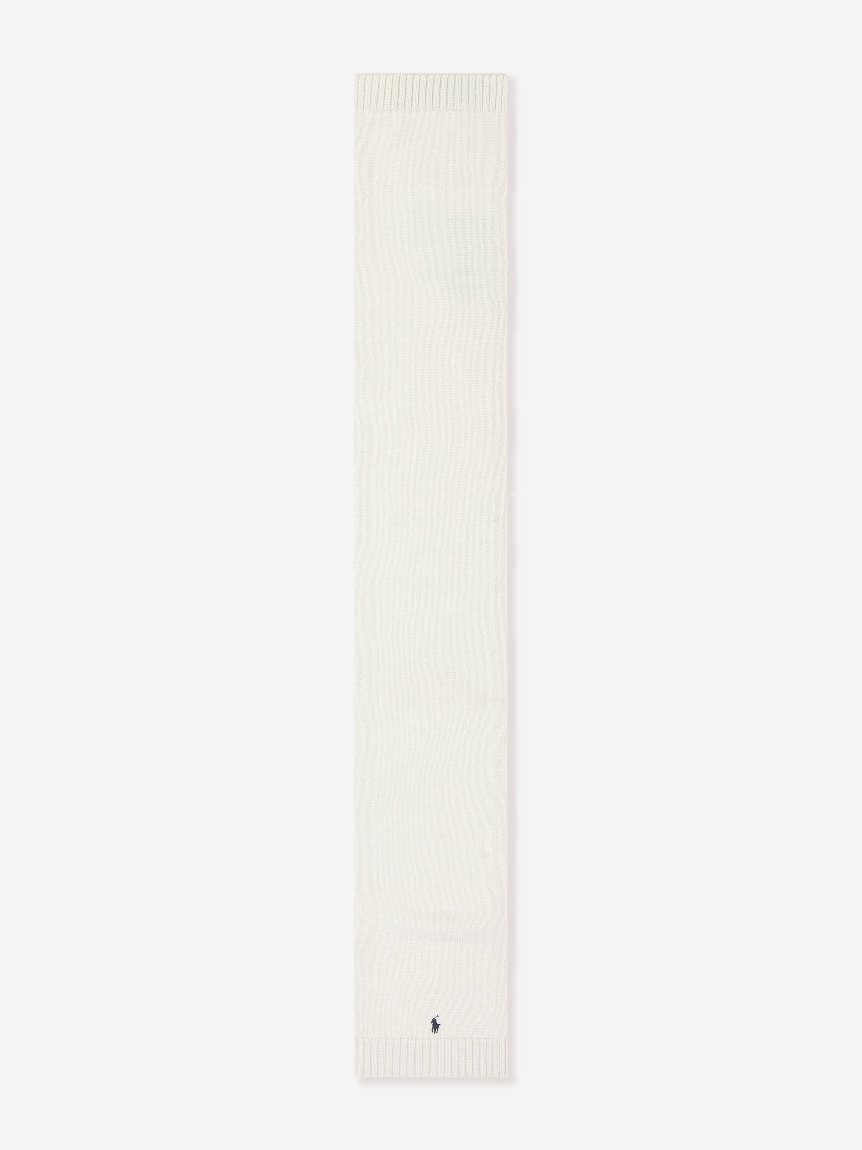 Ralph Lauren Boys Merino Wool Scarf in Ivory Discount Purchase