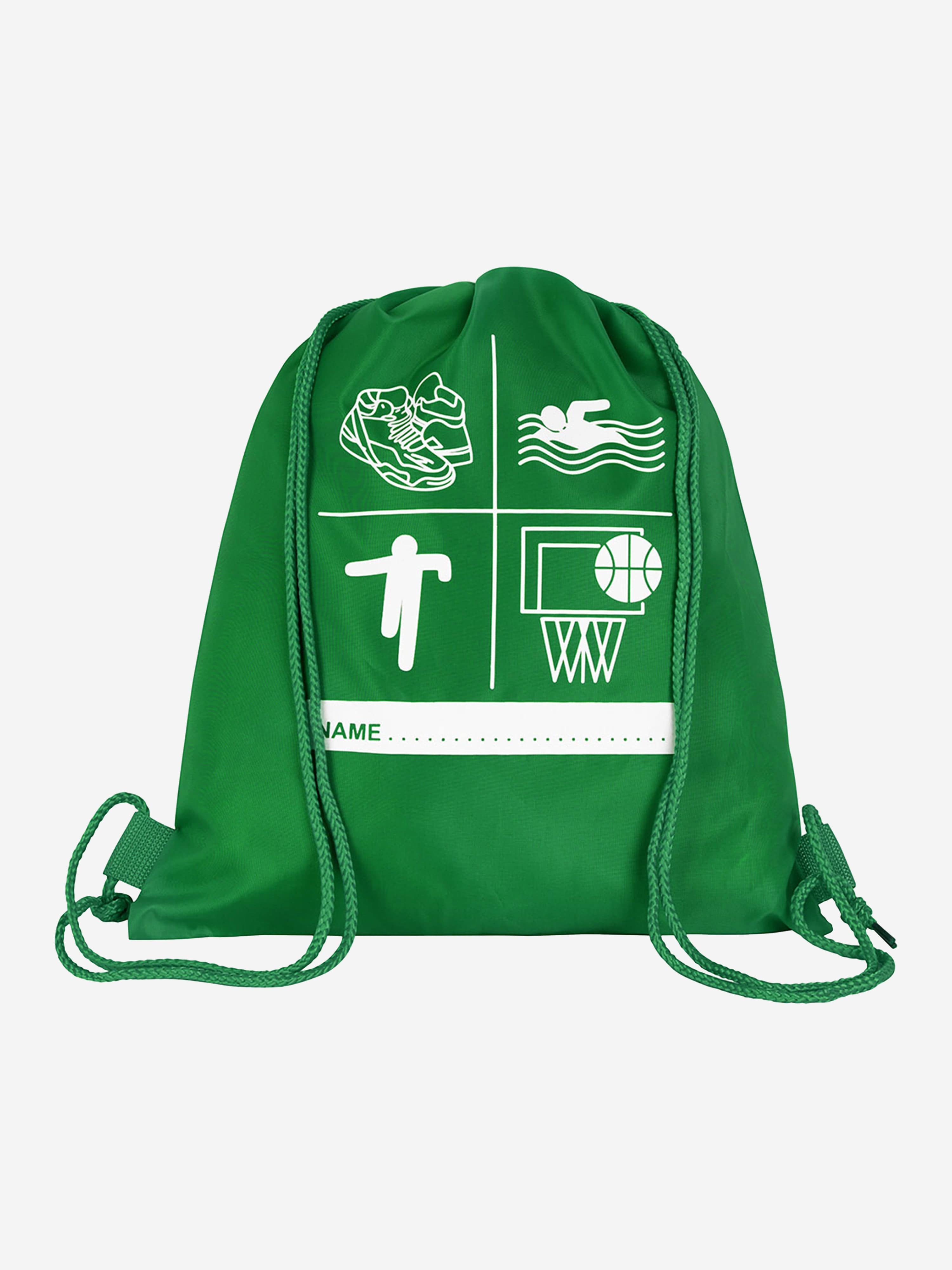 Zeco Kids School Premium Printed PE Bag in Green (40cm) New Arrival