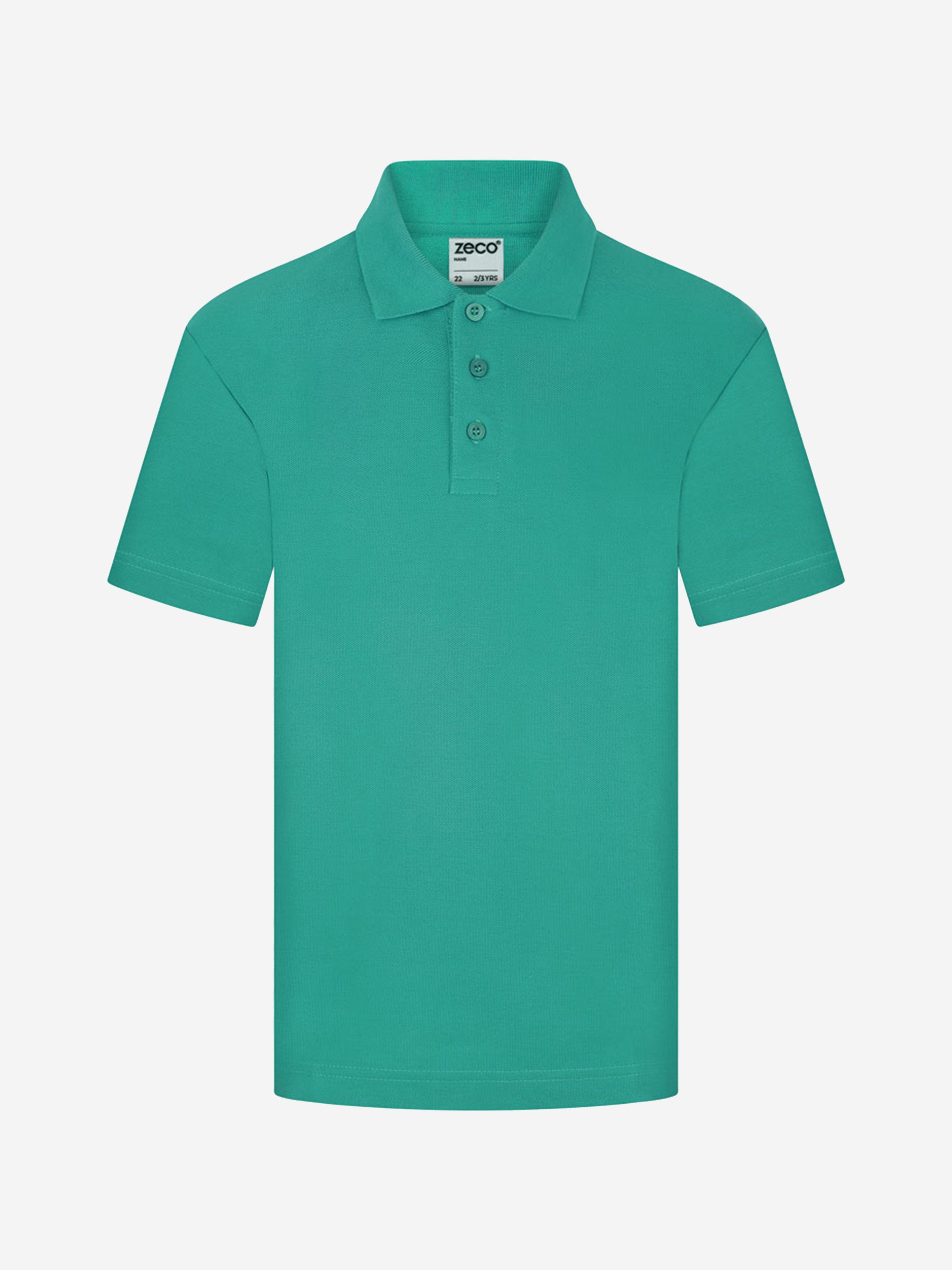 Zeco Kids School Polo Shirt in Green Clearance 2025