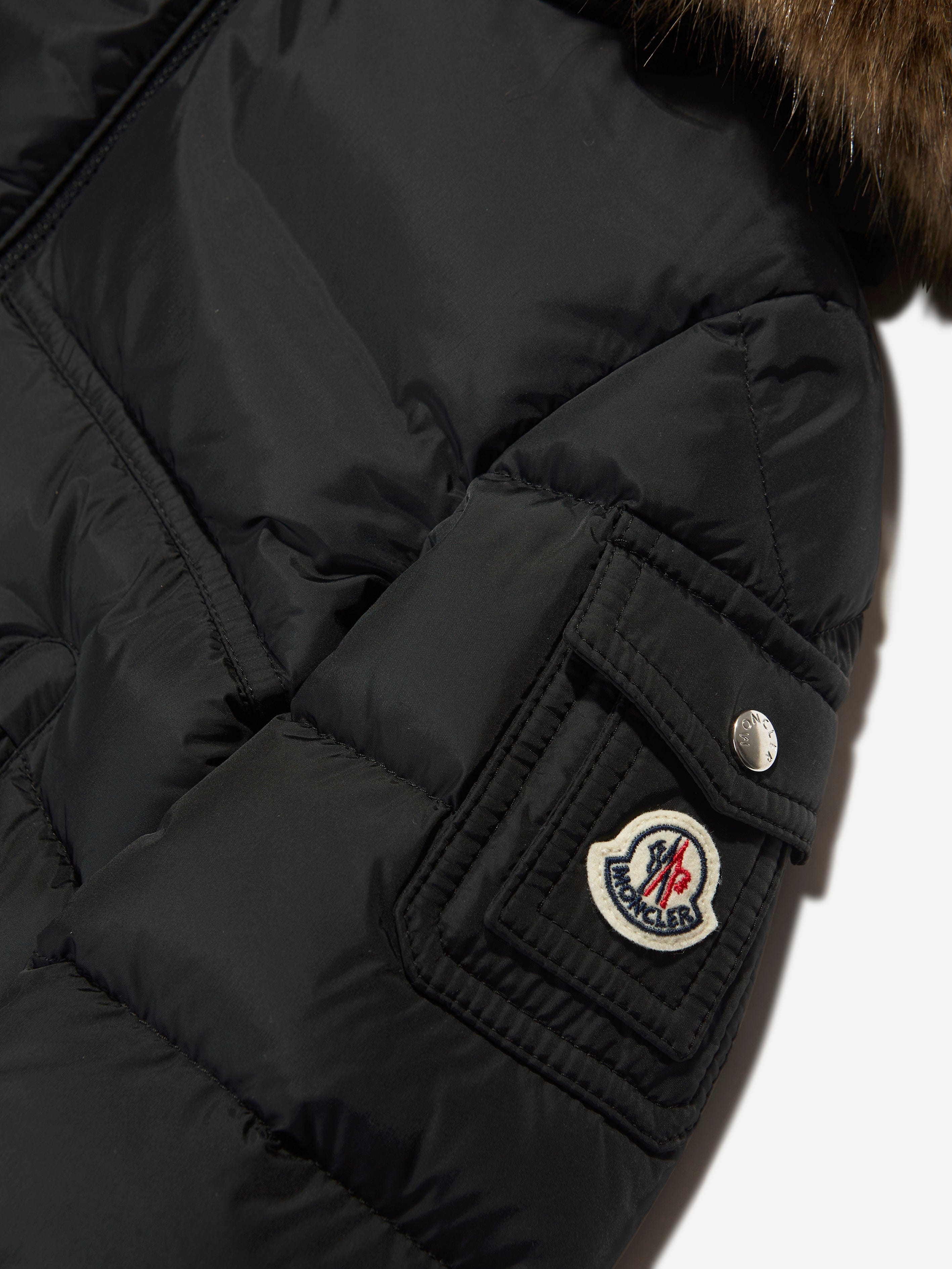 Moncler Enfant Boys Down Padded New Byron Jacket in Black Outlet Locations Sale Online