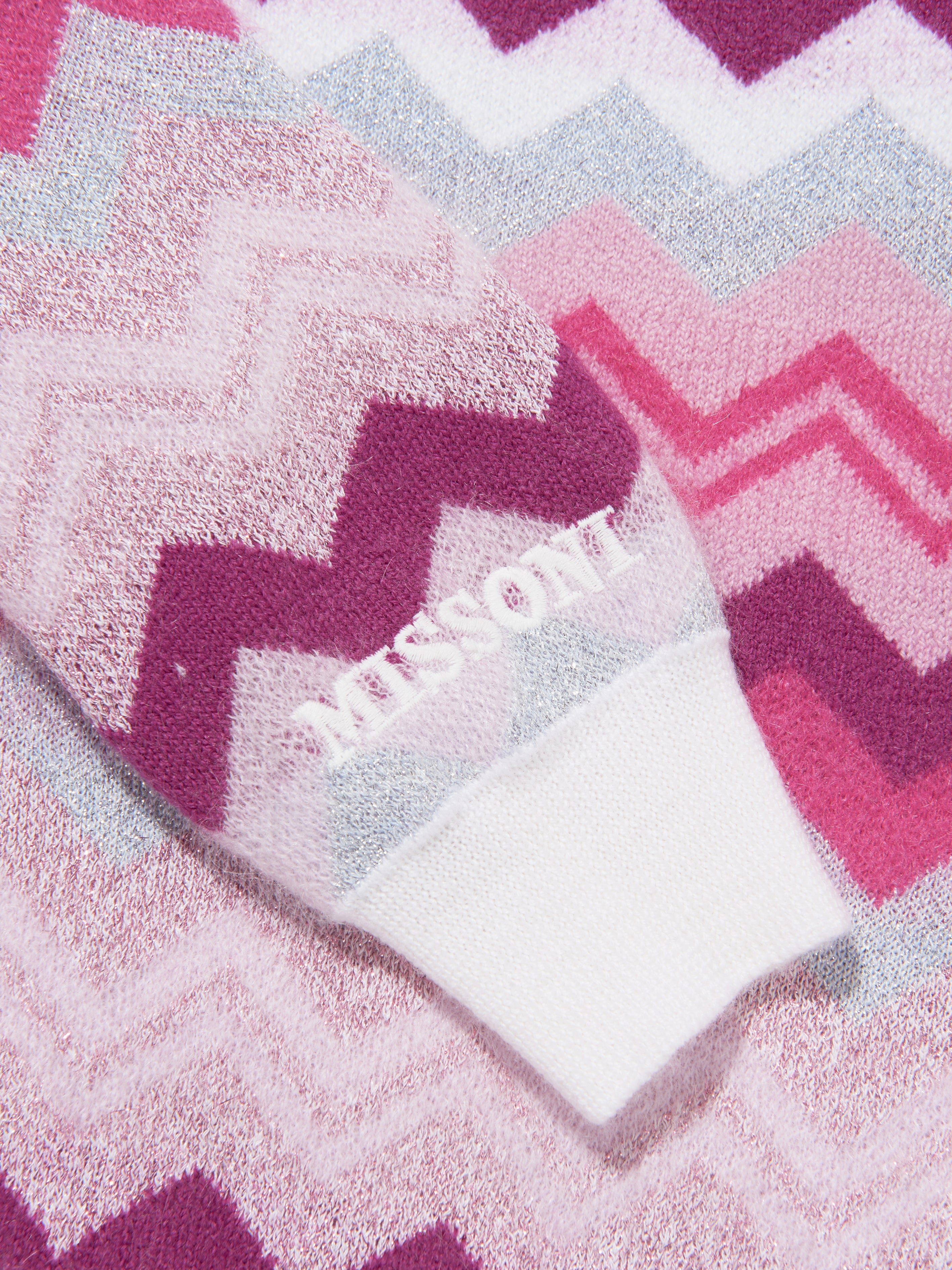 Missoni Girls Zigzag Jumper in Pink Cheap Pice Top Quality