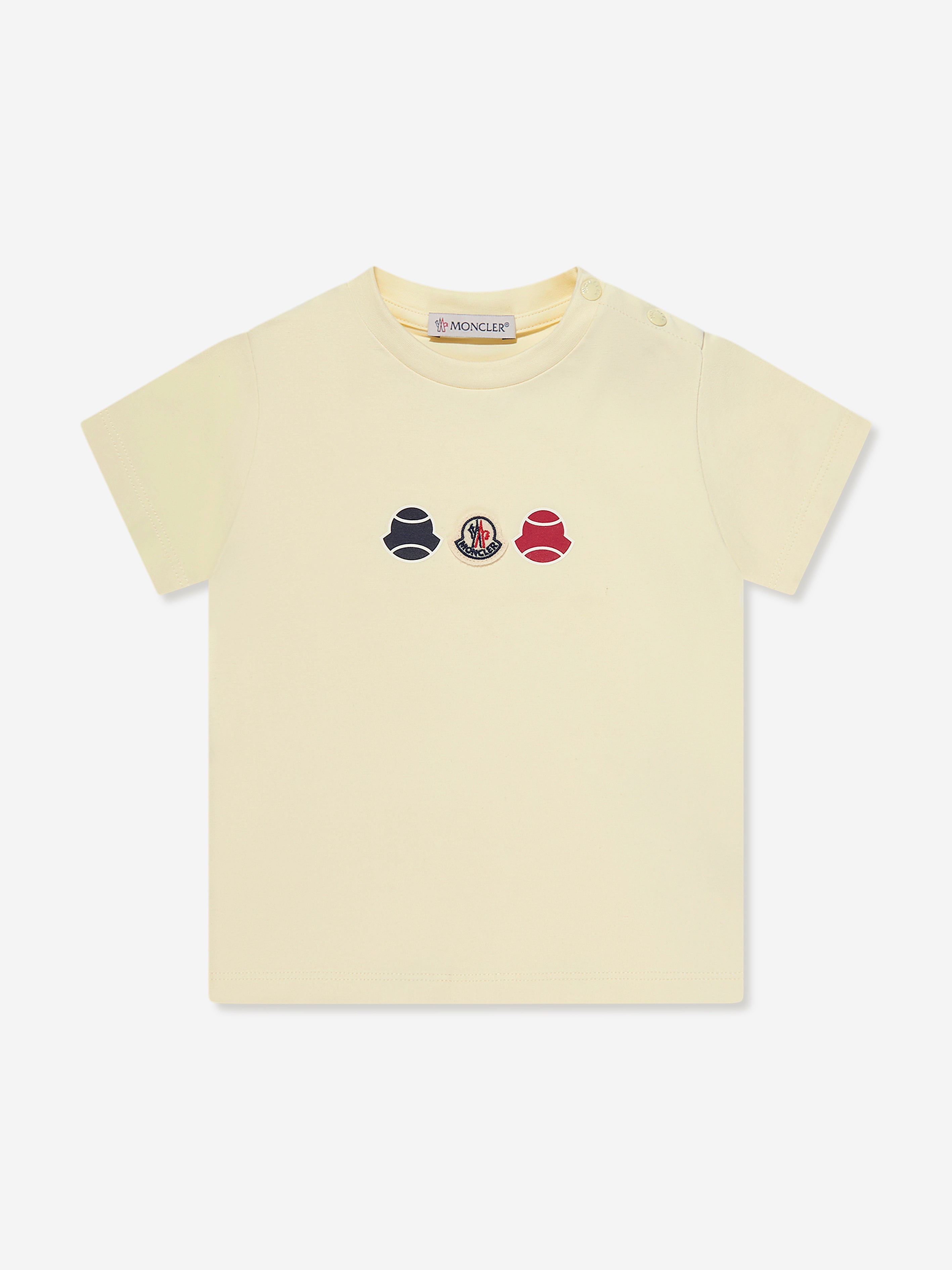 Moncler Enfant Baby Boys Logo T-Shirt in Yellow High Quality For Sale