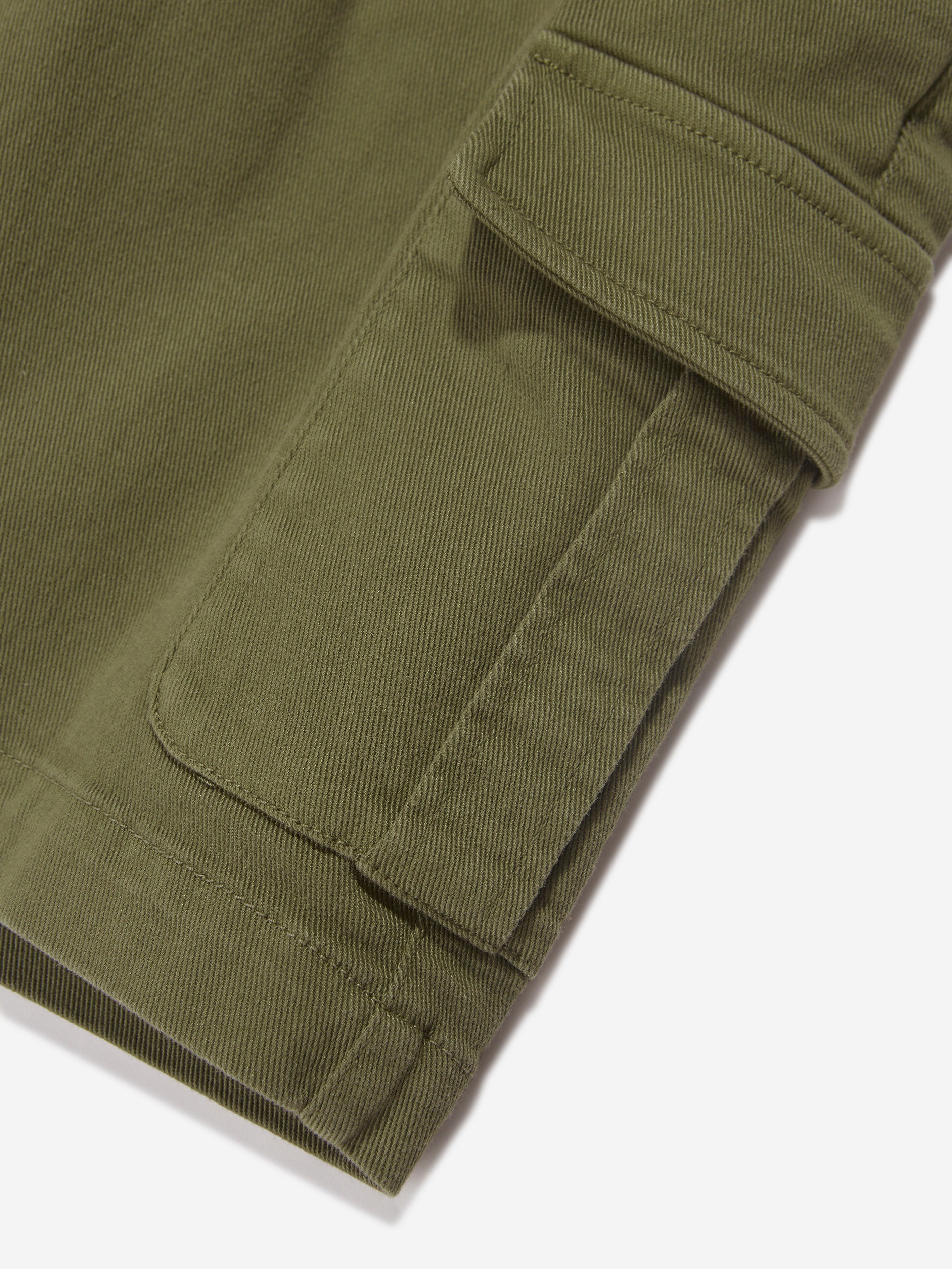 Etro Boys Cargo Shorts in Green Pices Cheap Pice
