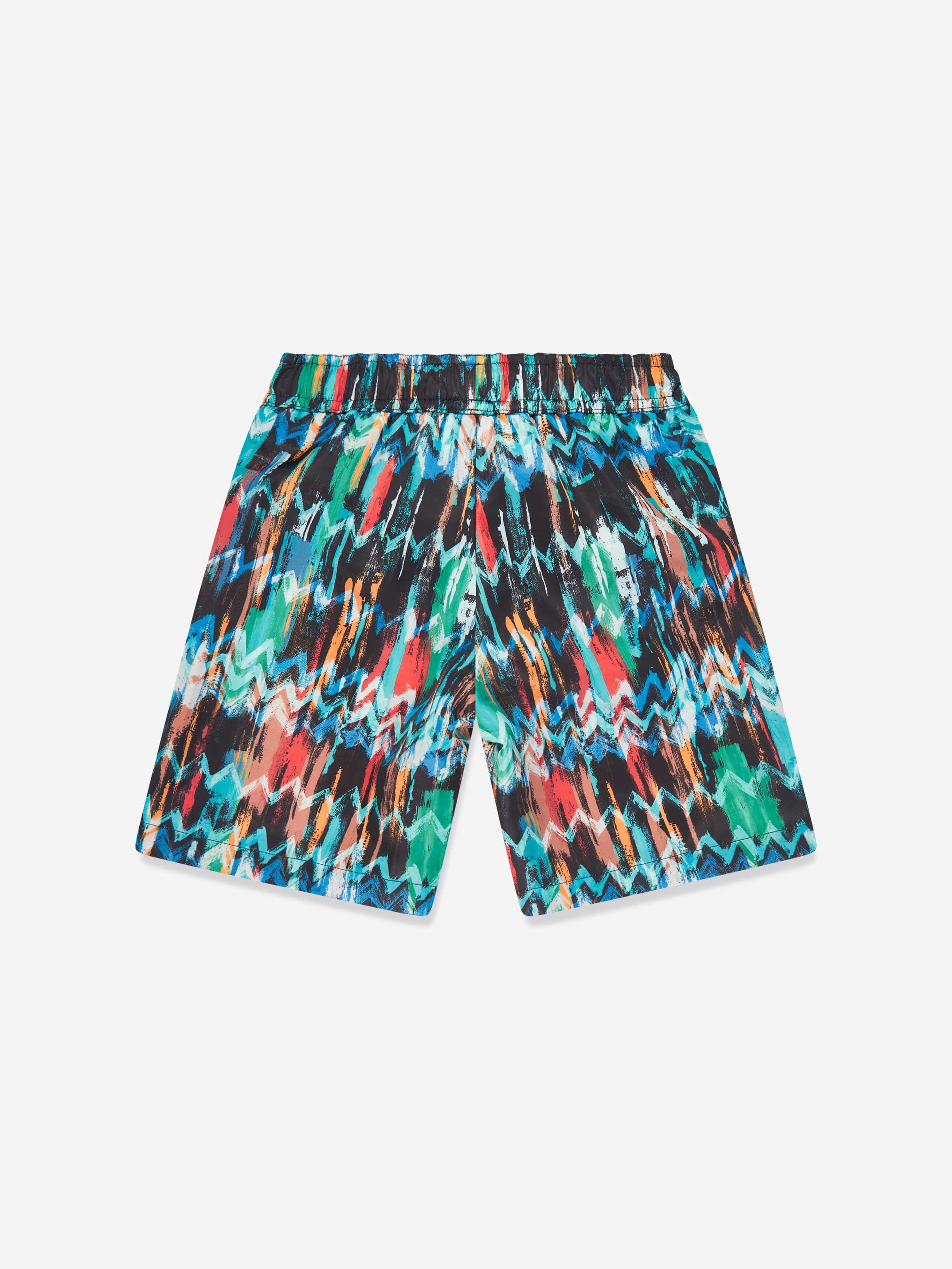 Boys Zigzag Swim Shorts in Multicolour Manchester Sale Online