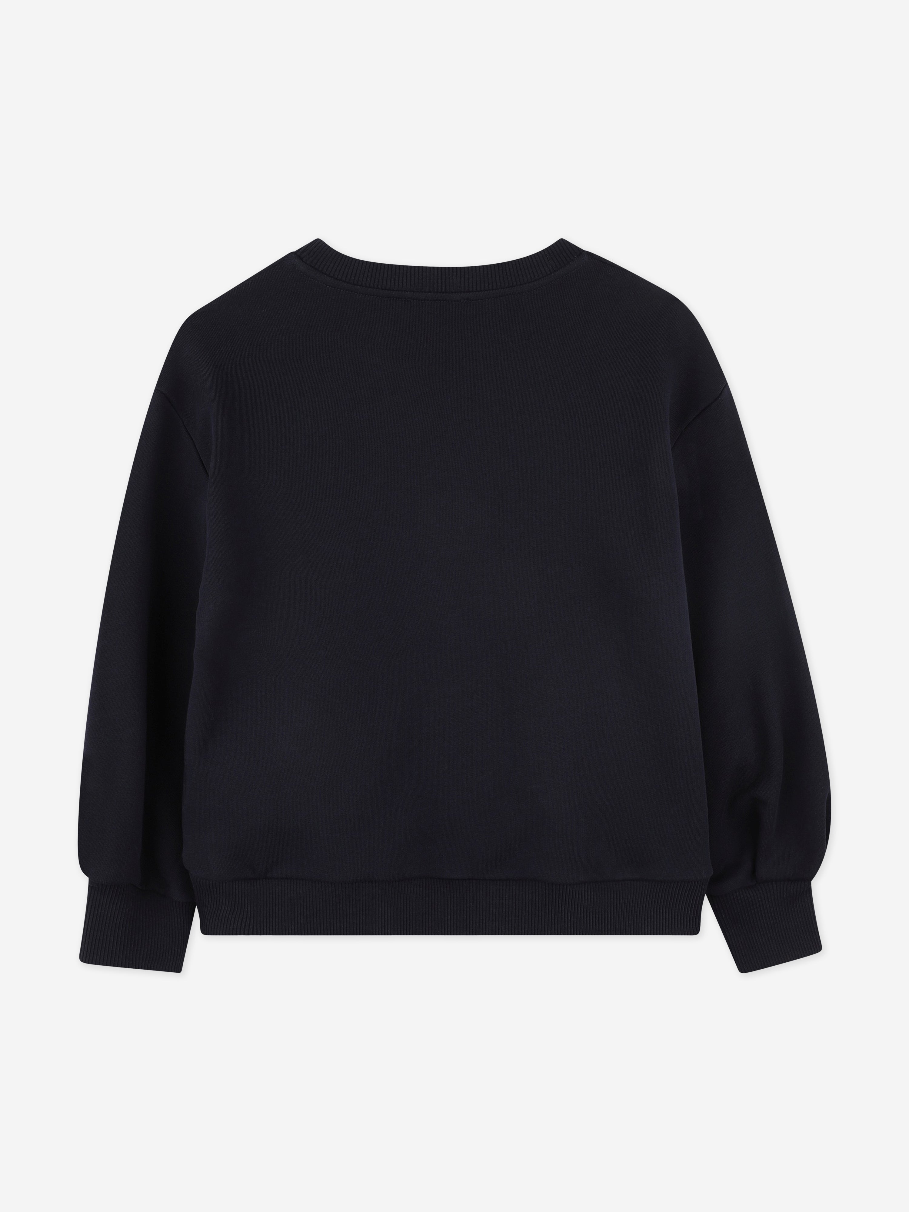 Chlo¨¦ Girls Paris Logo Sweatshirt in Navy Exclusive Online