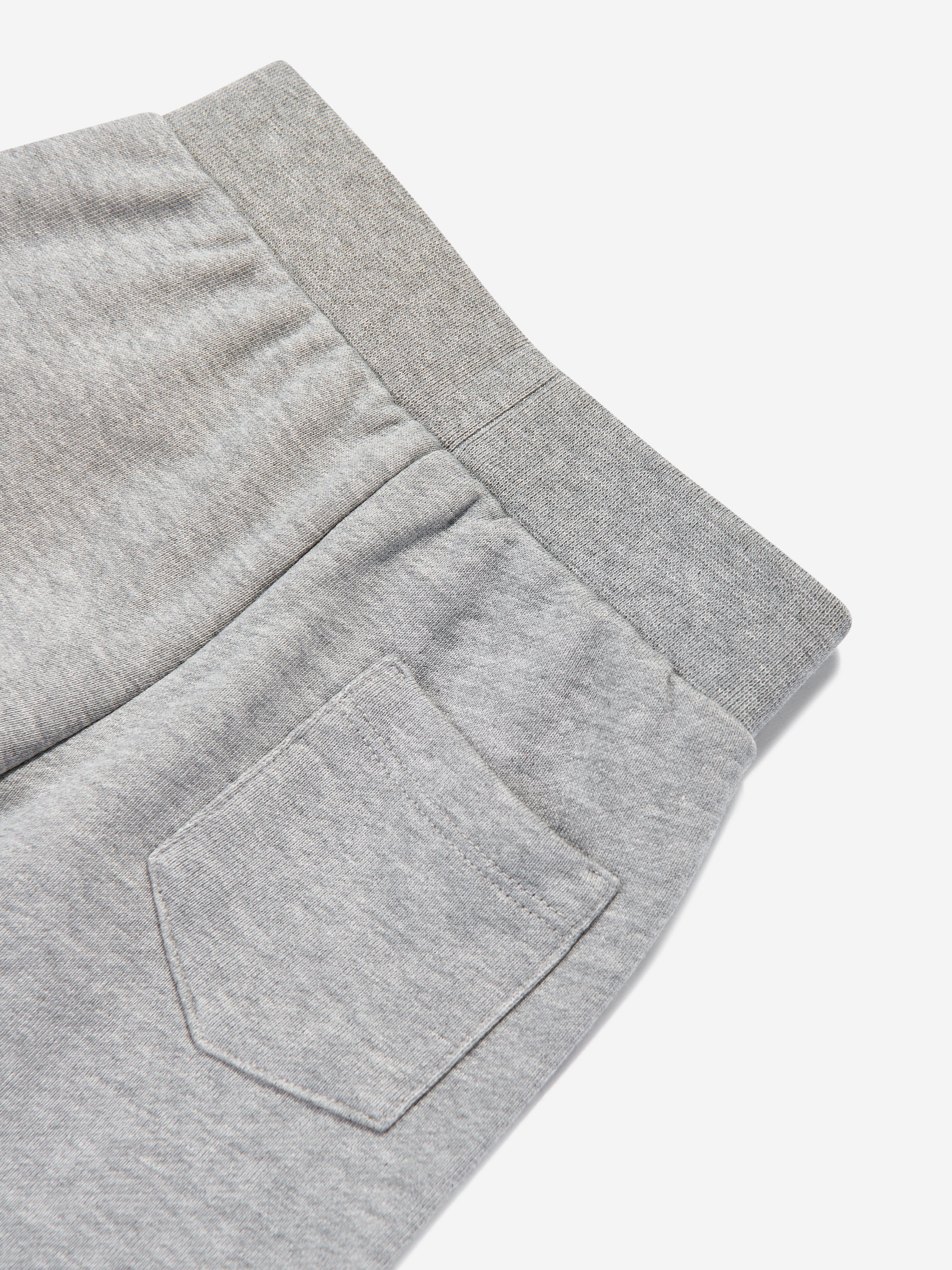 Versace Baby Boys Damier Logo Joggers in Grey Pre Order