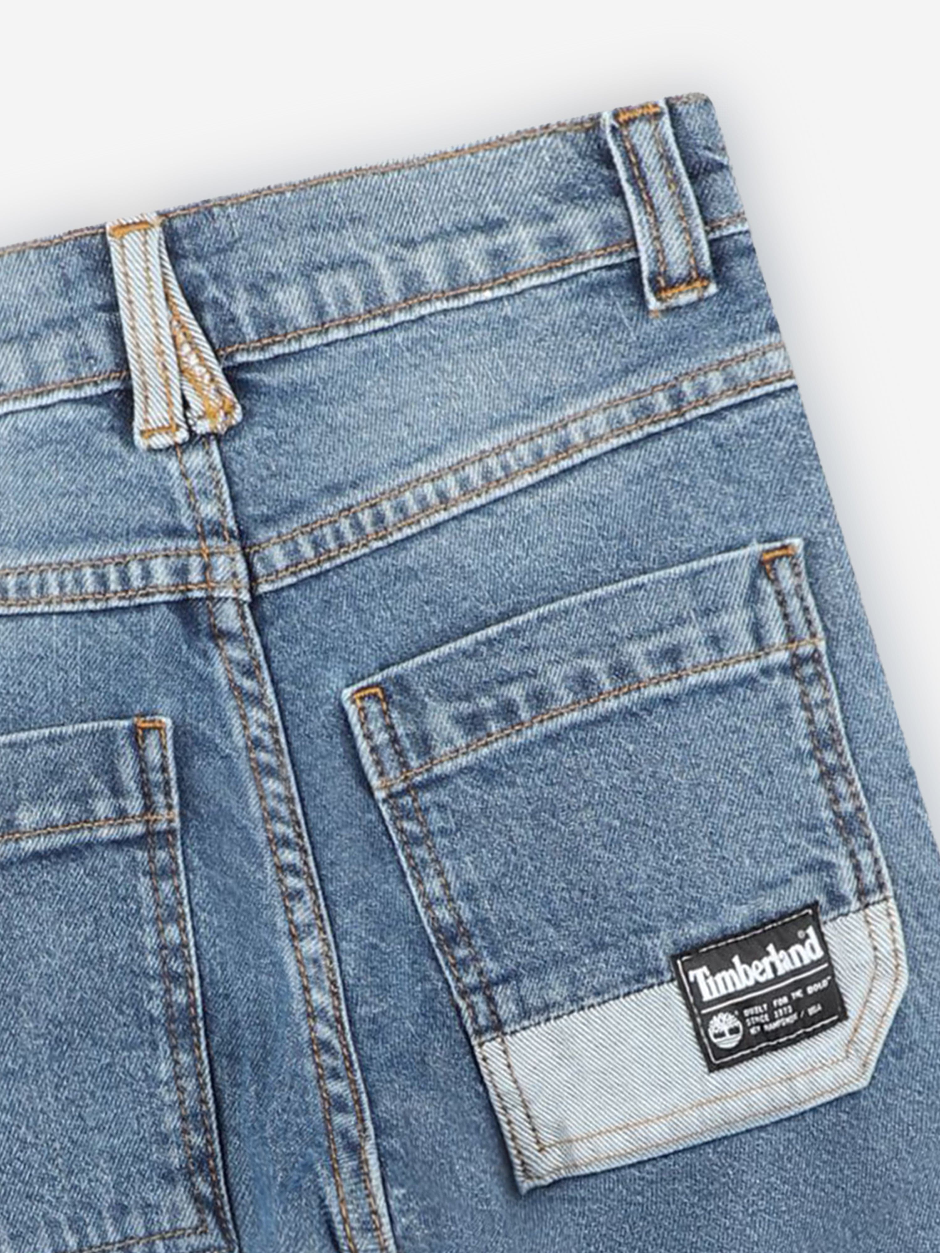 Timberland Boys Slim Fit Denim Jeans in Blue Sale New