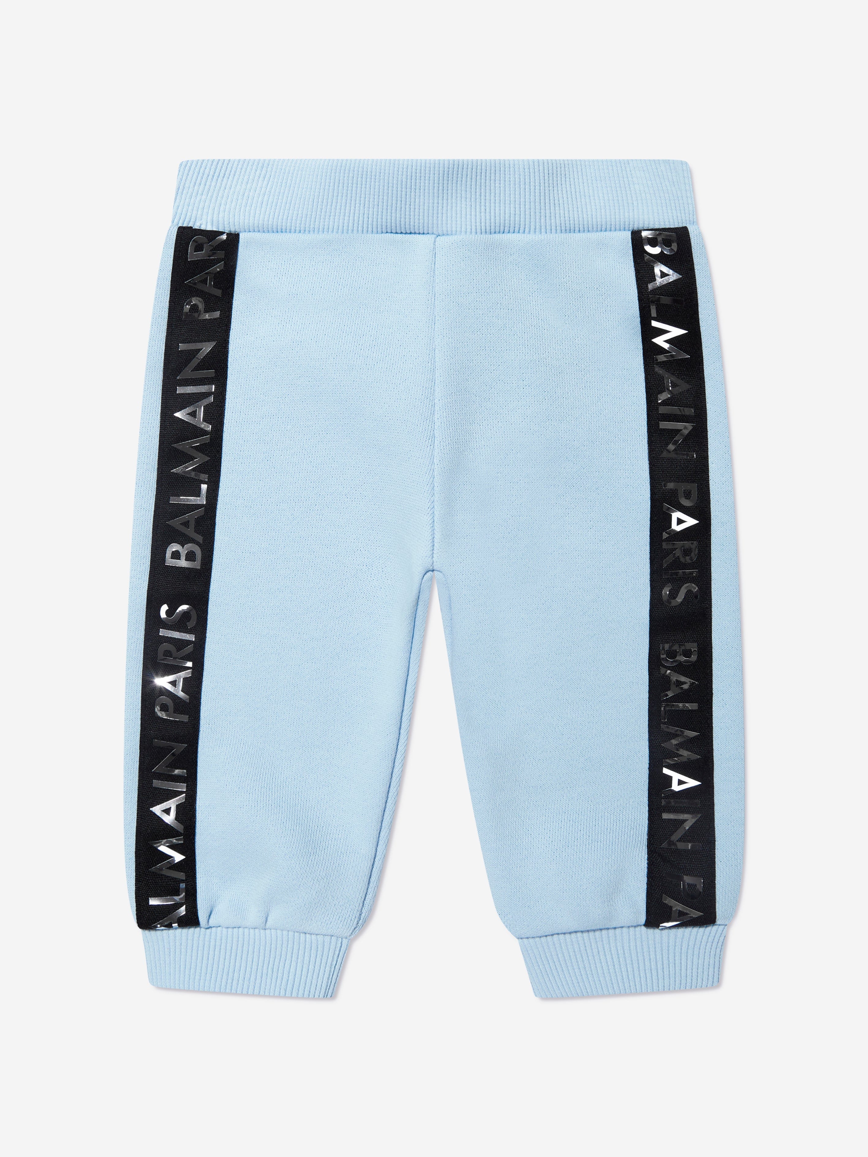 Balmain Baby Boys Logo Joggers in Blue Buy Online Cheap
