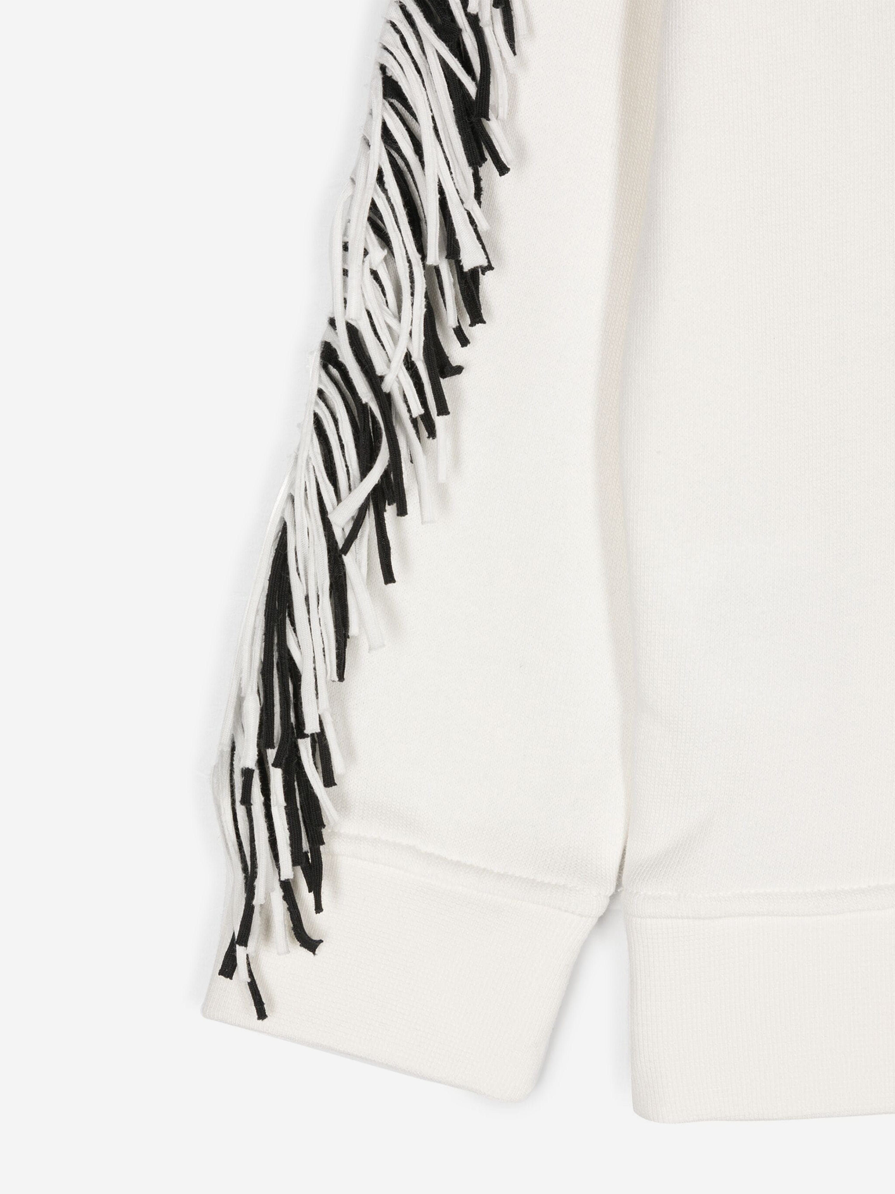 Stella McCartney Girls Tassel Star Sweatshirt in Ivory Amazon Cheap Pice