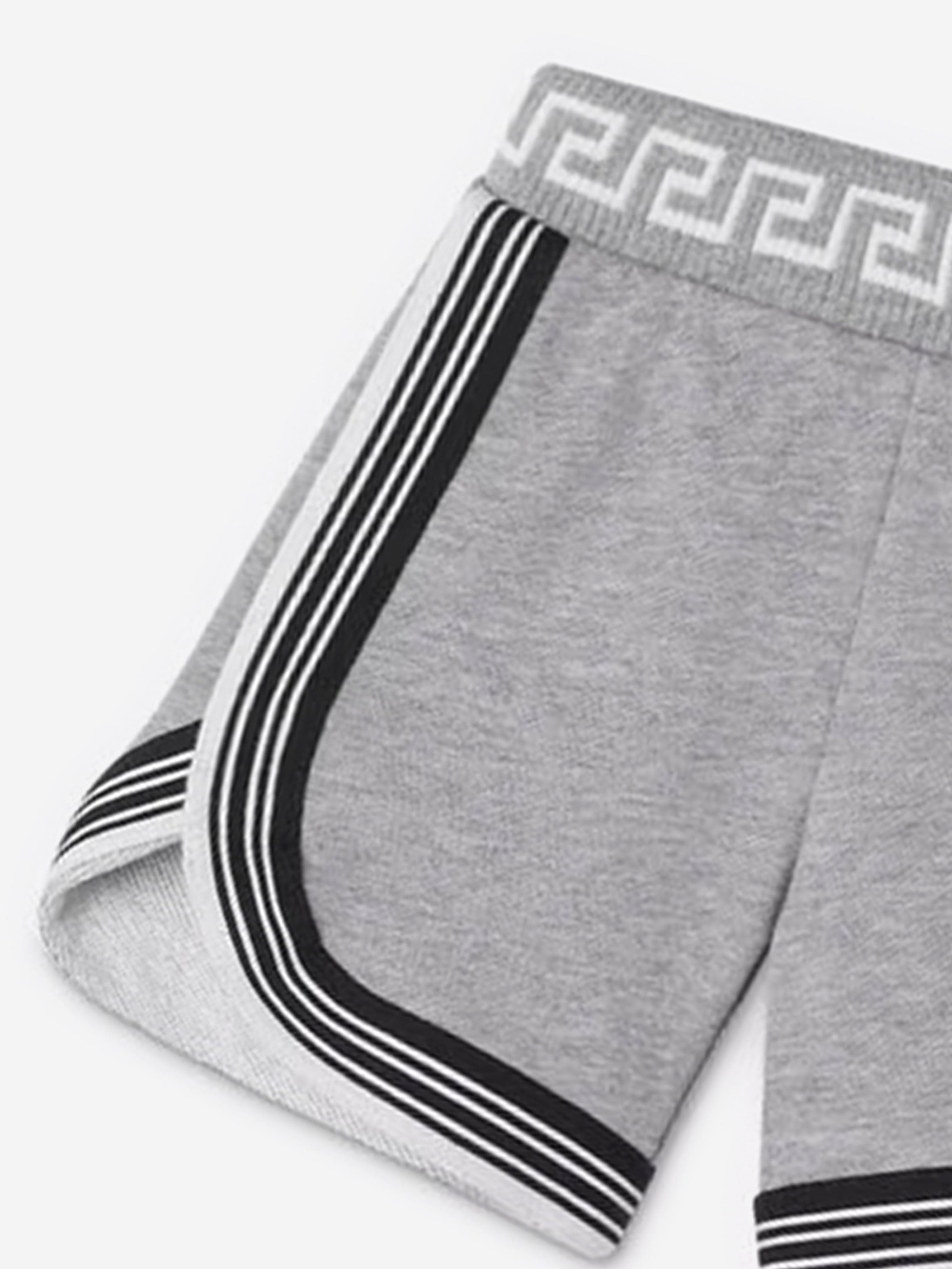 Versace Baby Boys Medusa Logo Shorts in Grey For Sale Top Quality