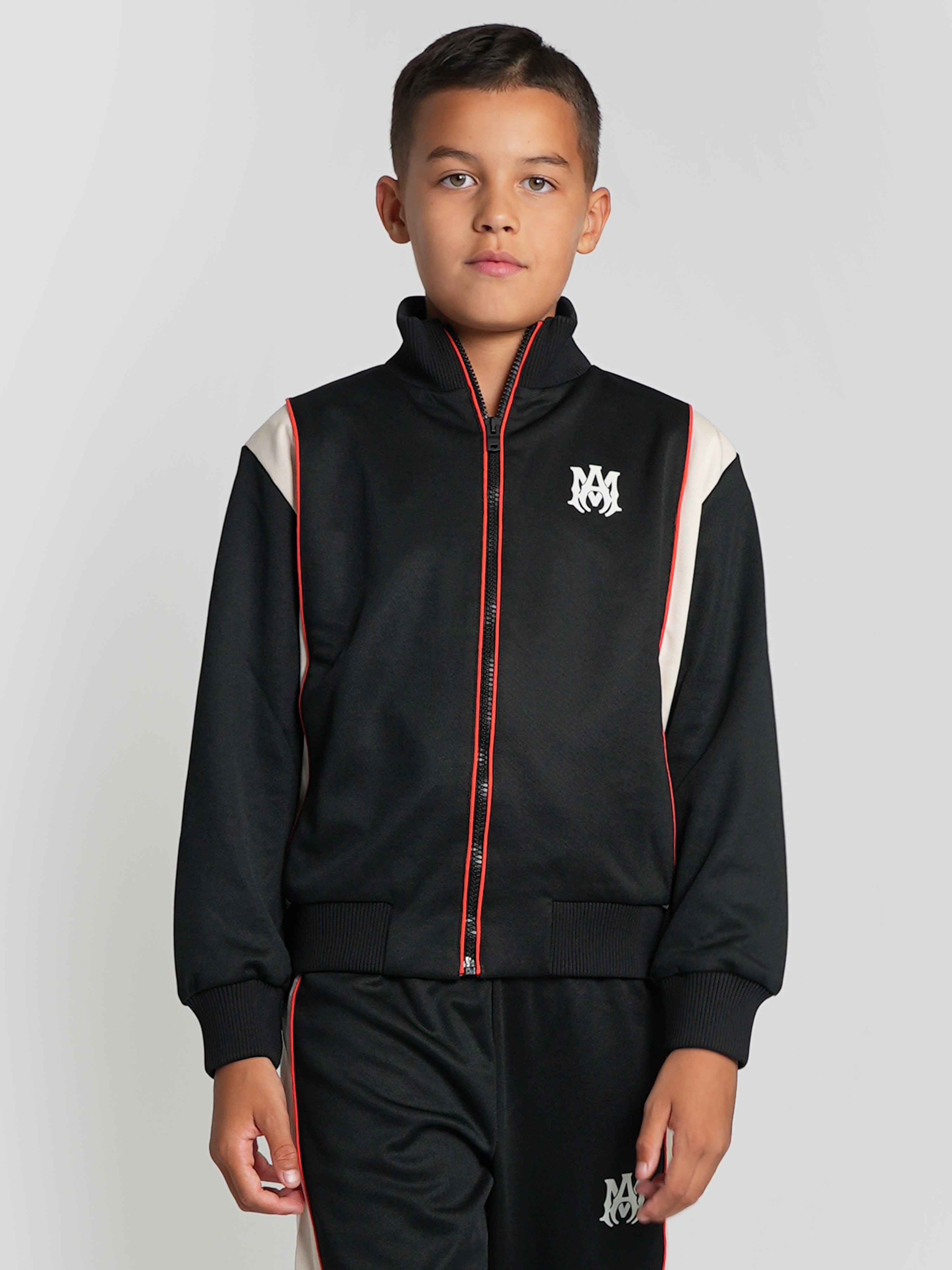 Amiri Kids Arts District Track Jacket in Black Sale 100% Authentic