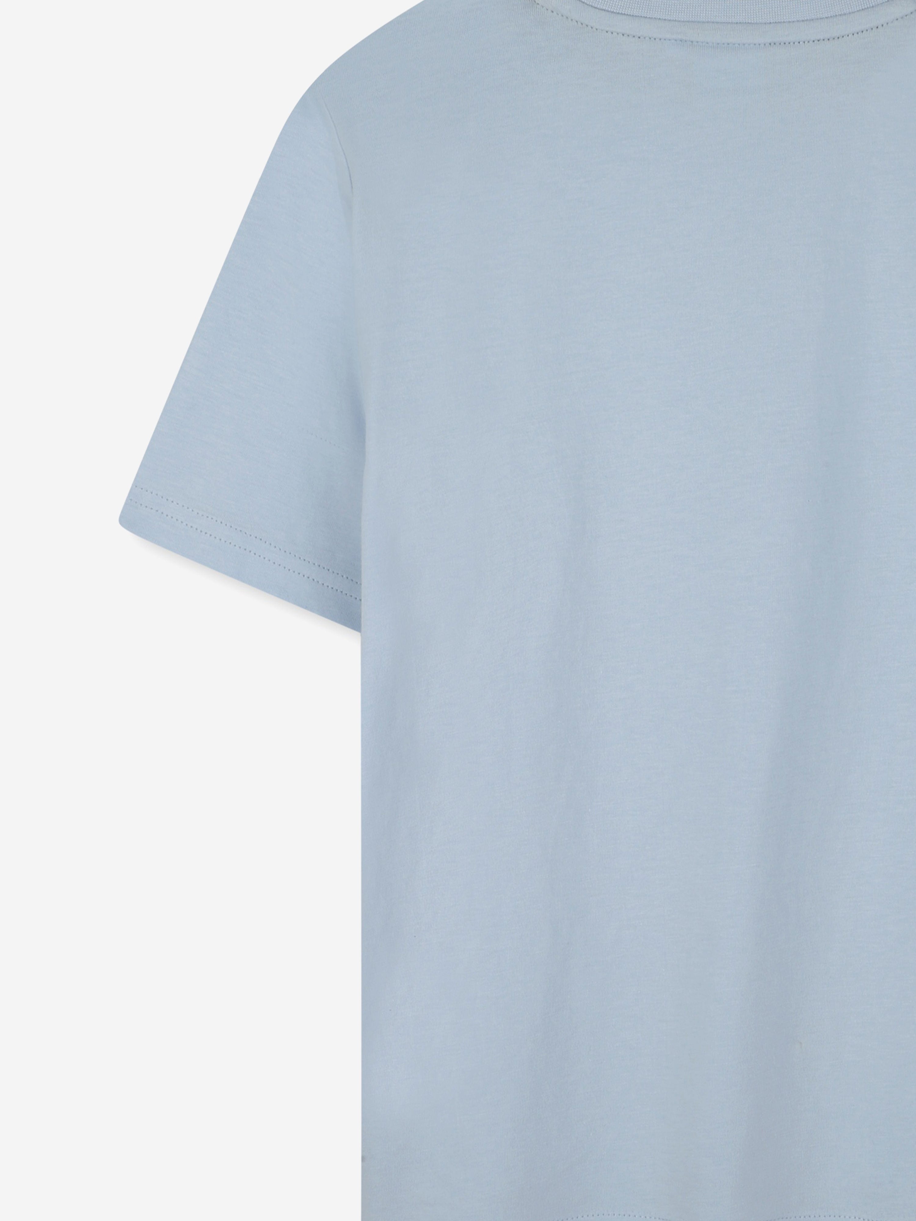 BOSS Boys Multi Logo T-Shirt in Blue Clearance Low Shipping
