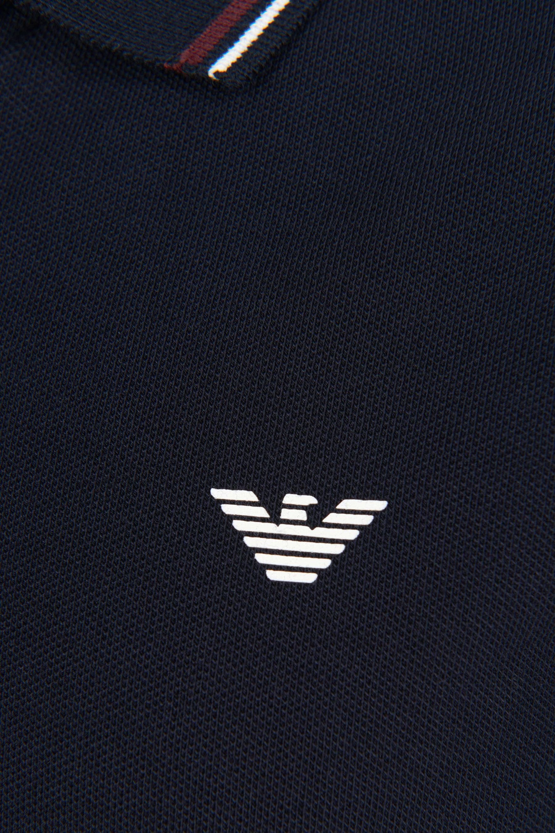 Emporio Armani Baby Boys Logo Polo Shirt in Navy Free Shipping Reliable