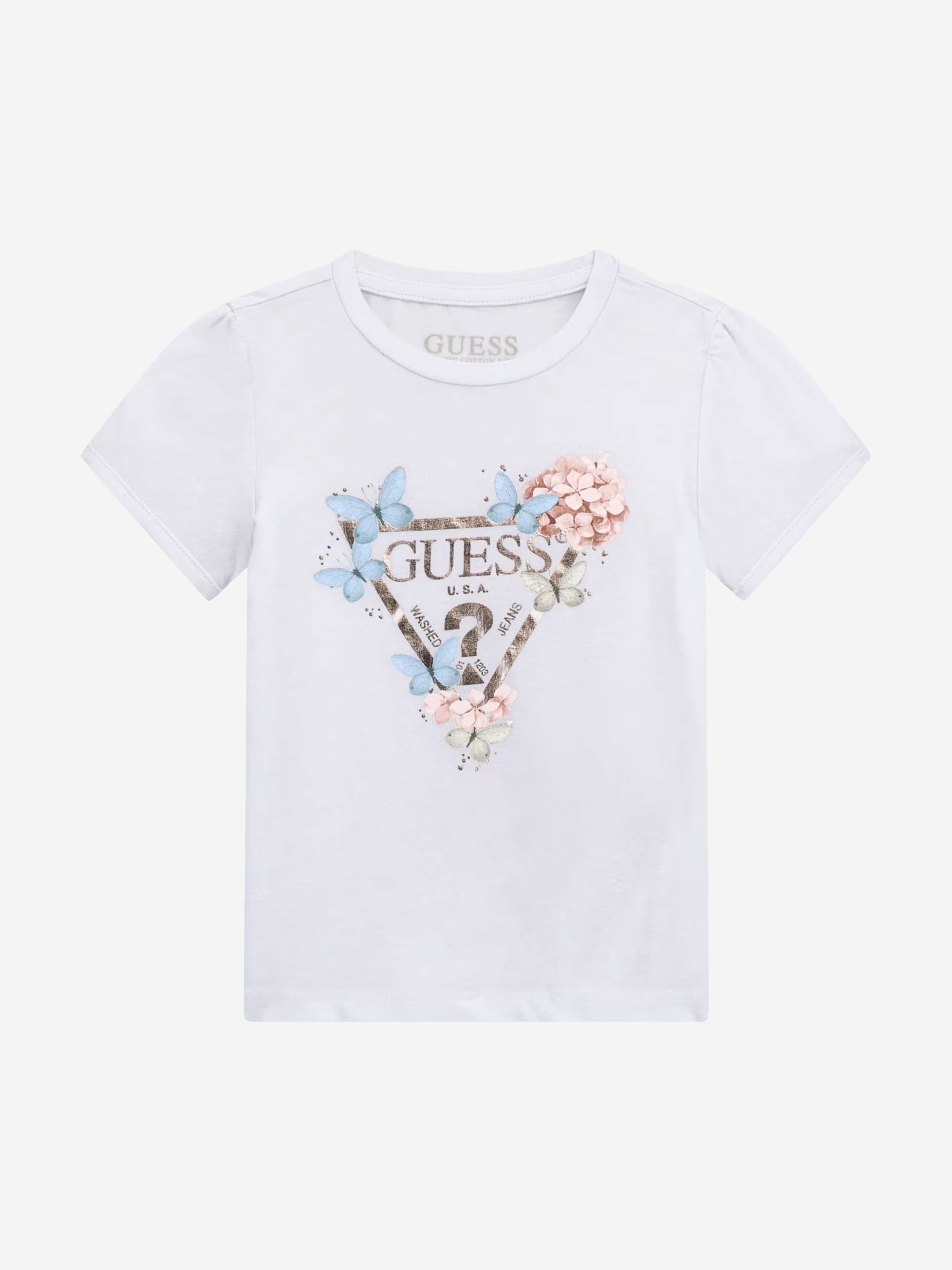 Girls Logo T-Shirt in White Discount Original