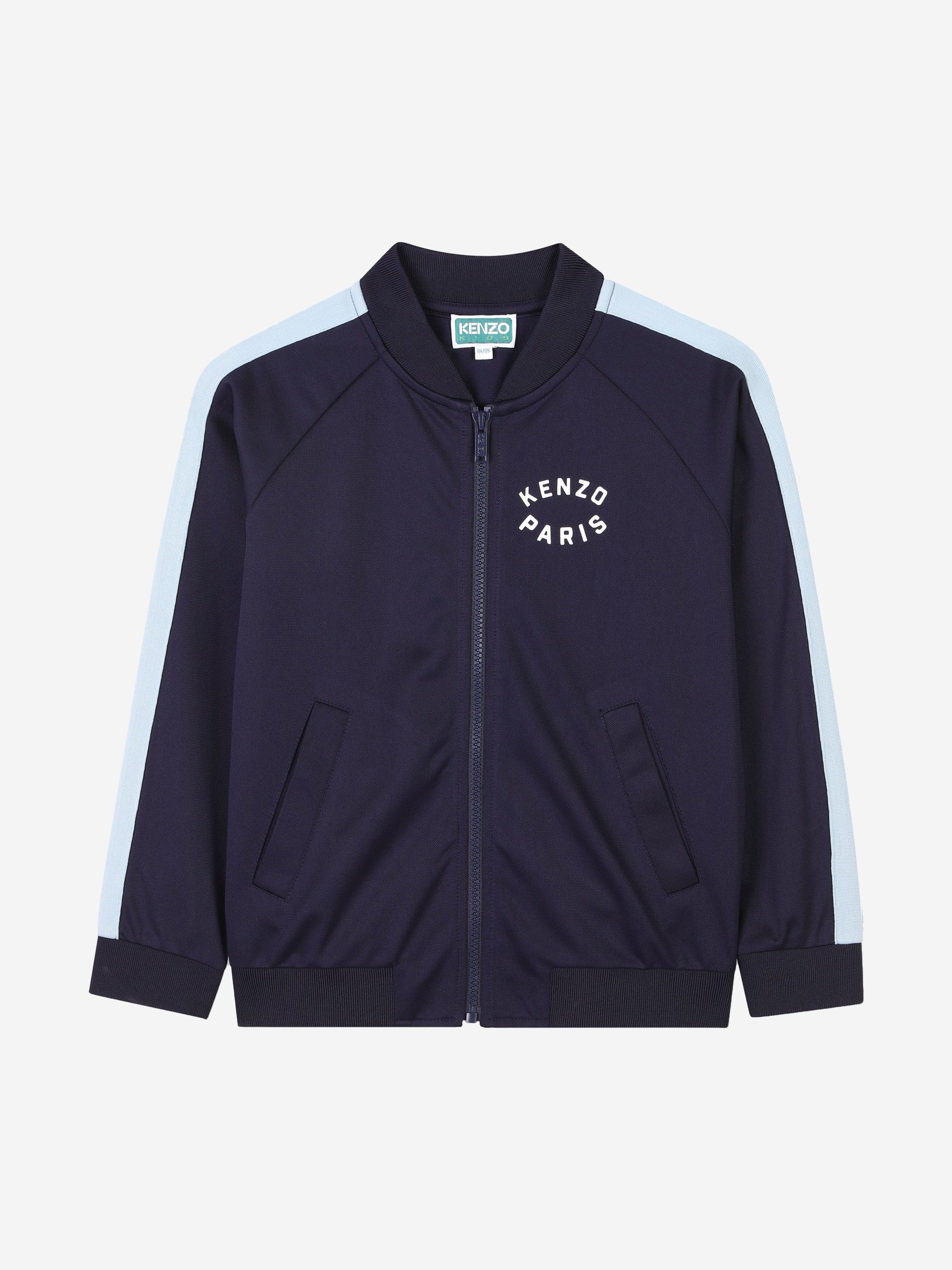 Kids Logo Track Jacket in Navy Cheap Sale 2025