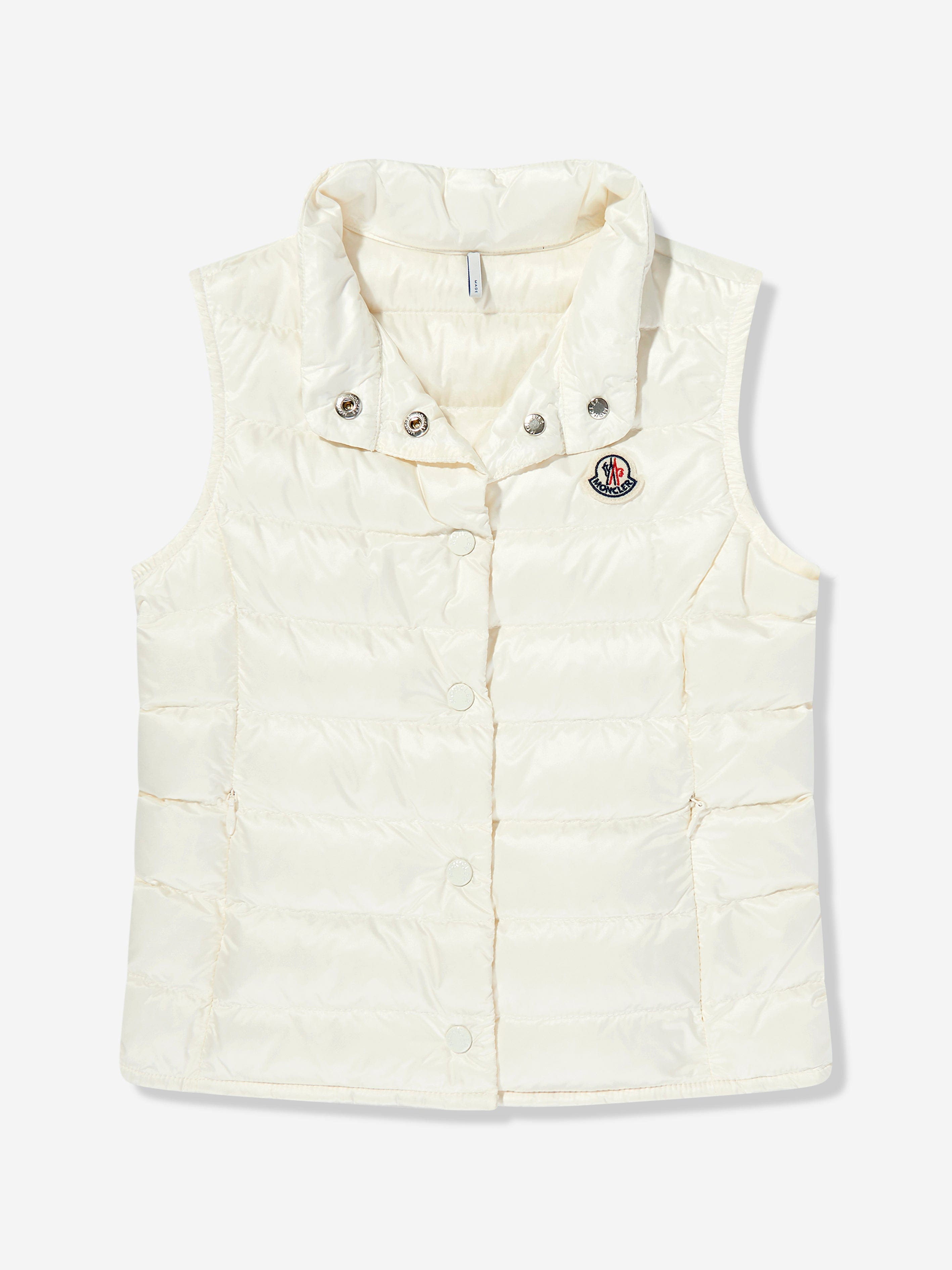 Girls Down Padded Liane Gilet in Ivory Pre Order