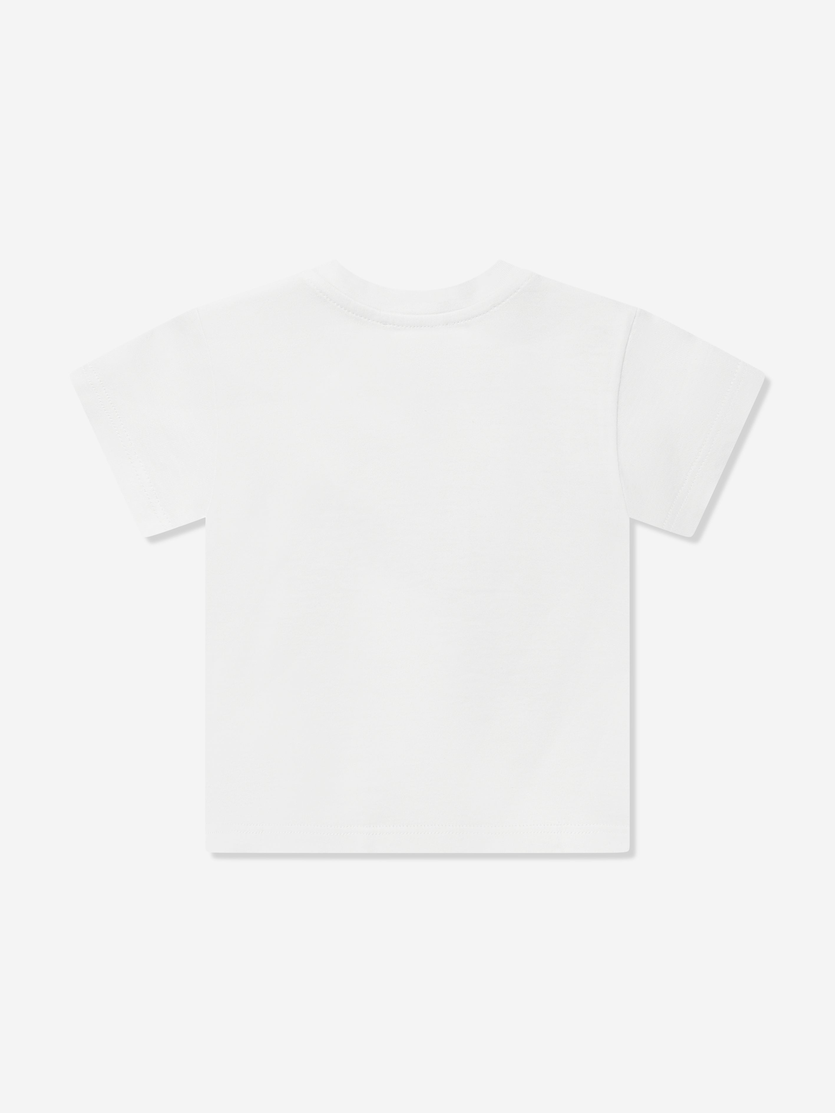 Dolce & Gabbana Baby Girls Logo T-Shirt in White Cheap Perfect