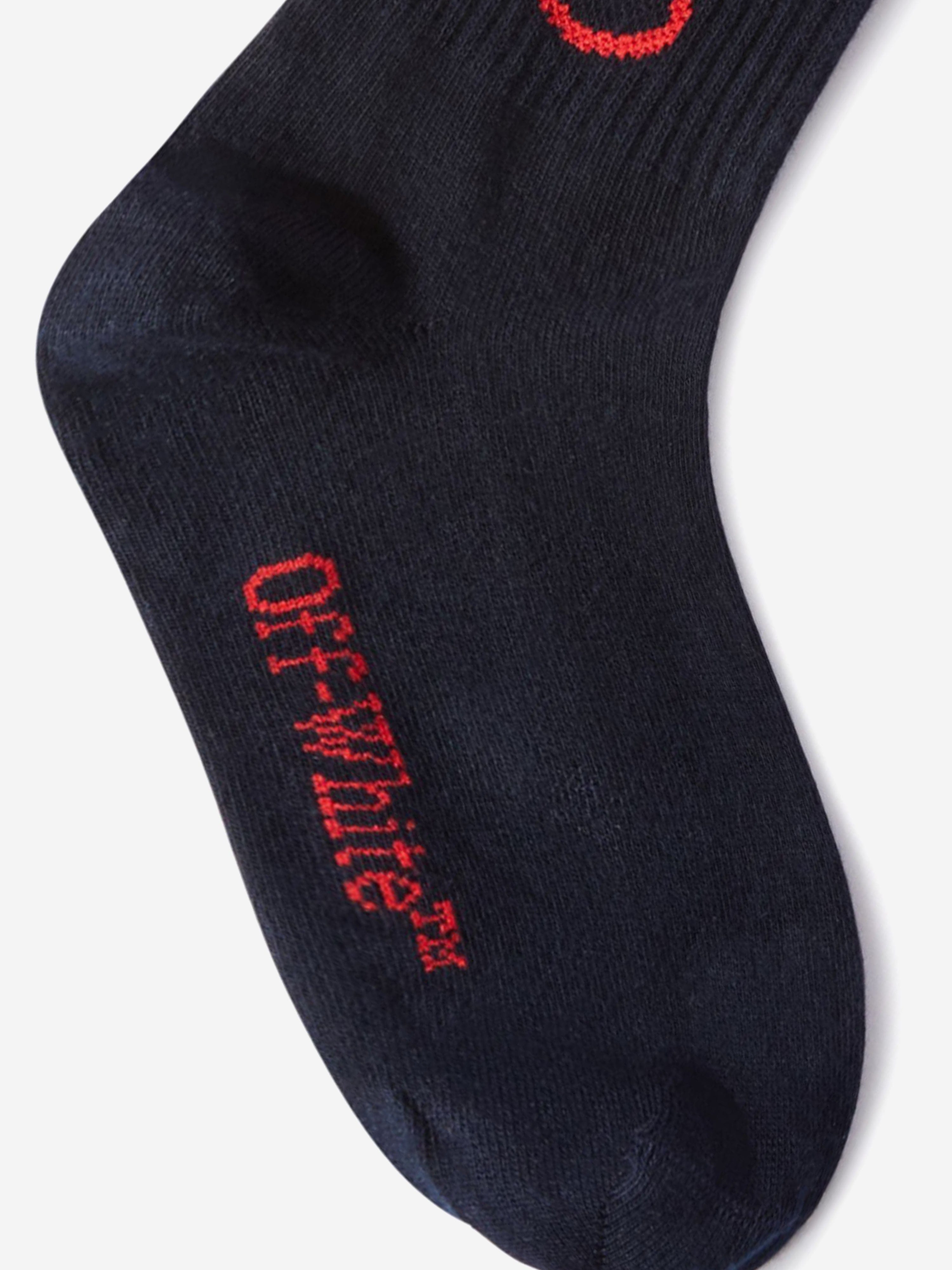 Off-White Kids Bookish Logo Socks in Black Low Cost