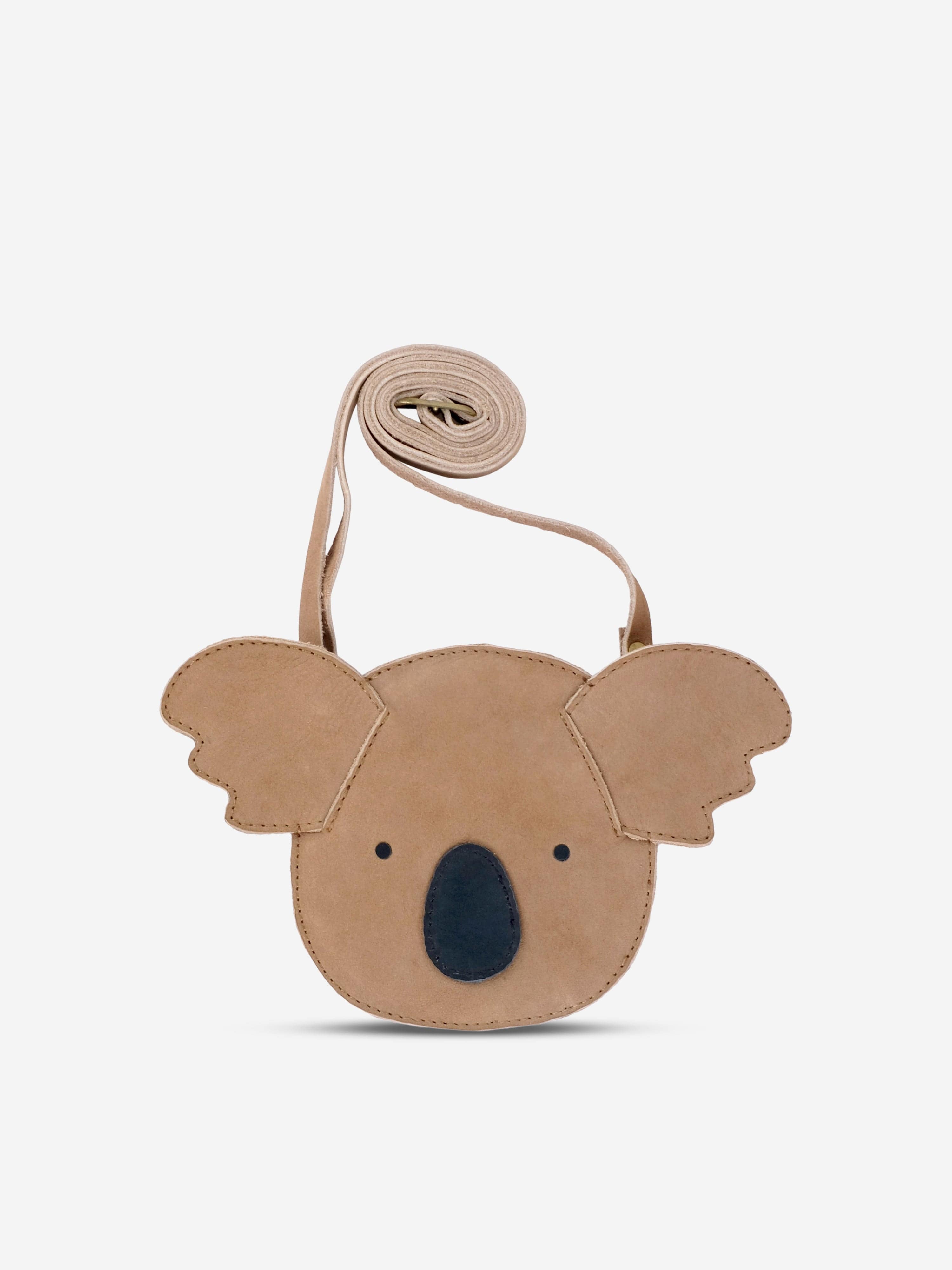 Donsje Kids Britta Classic Koala Purse in Beige (15cm) From China