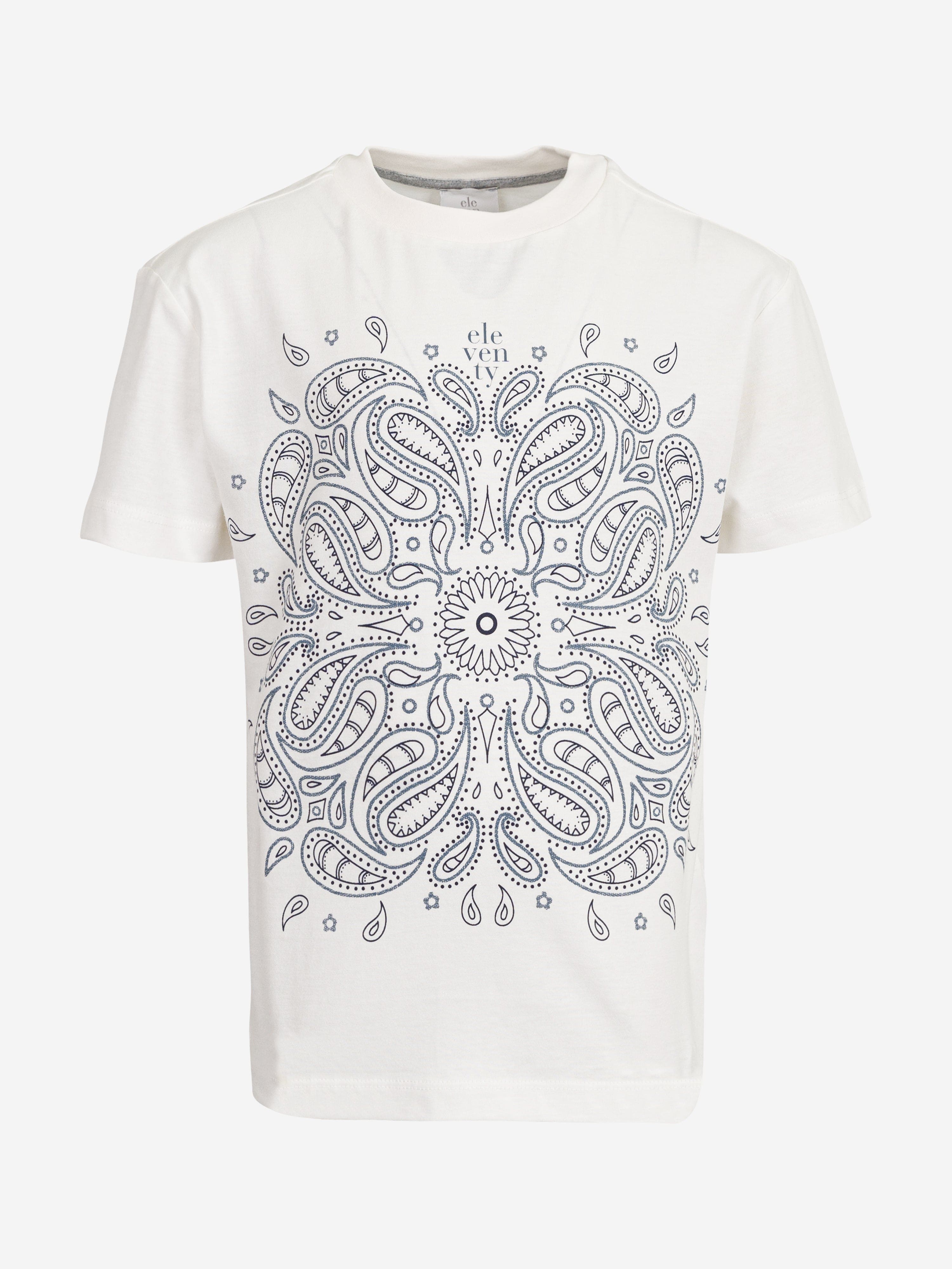 Kids Paisley T-Shirt in Ivory Choice For Sale