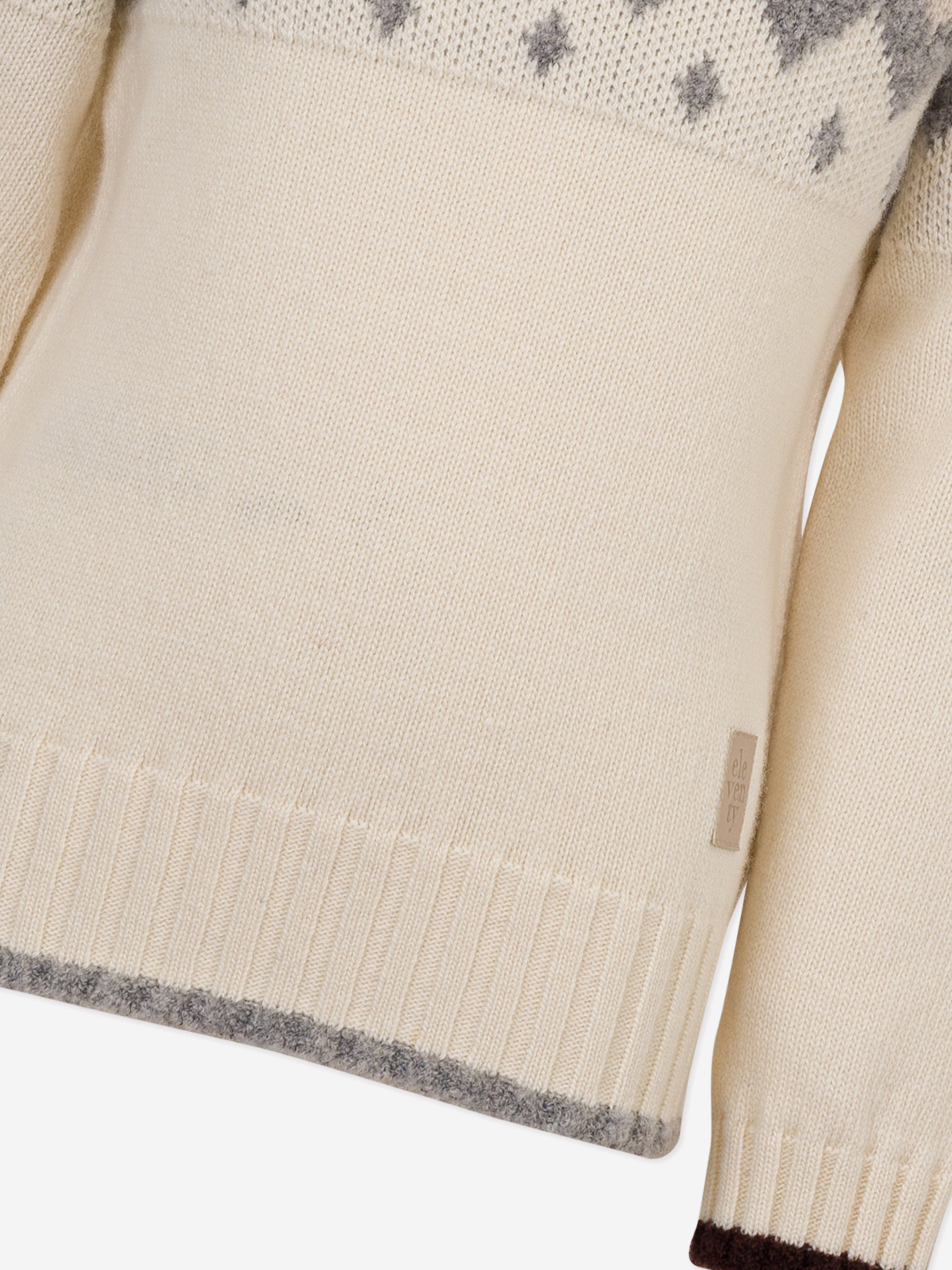 Eleventy Boys Wool Knitted Jumper in Ivory Cheap Sale Online