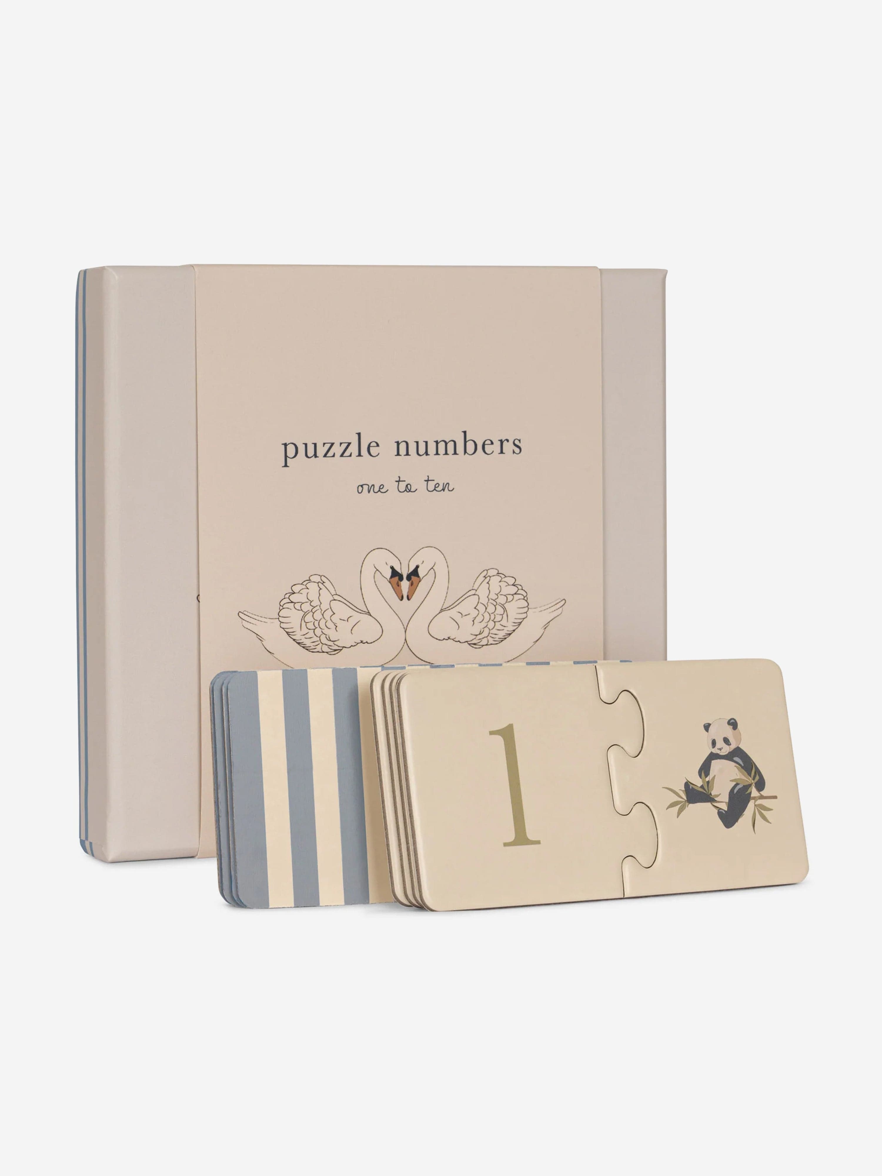 Konges Sljd Kids Cardboard Numbers Puzzle in Multicolour Outlet Nicekicks
