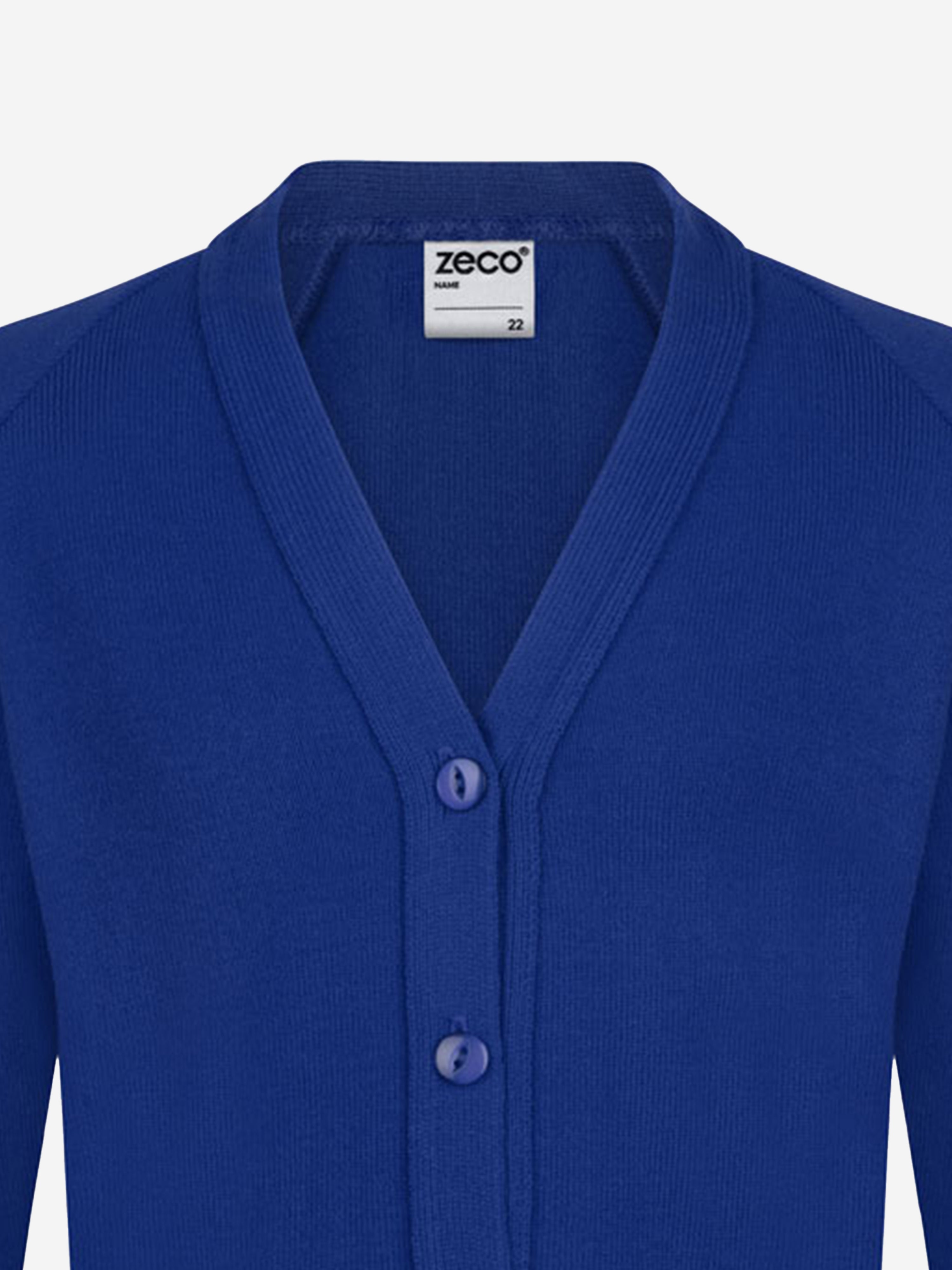 Zeco Kids School Knitted Cardigan in Blue Discount Low Cost
