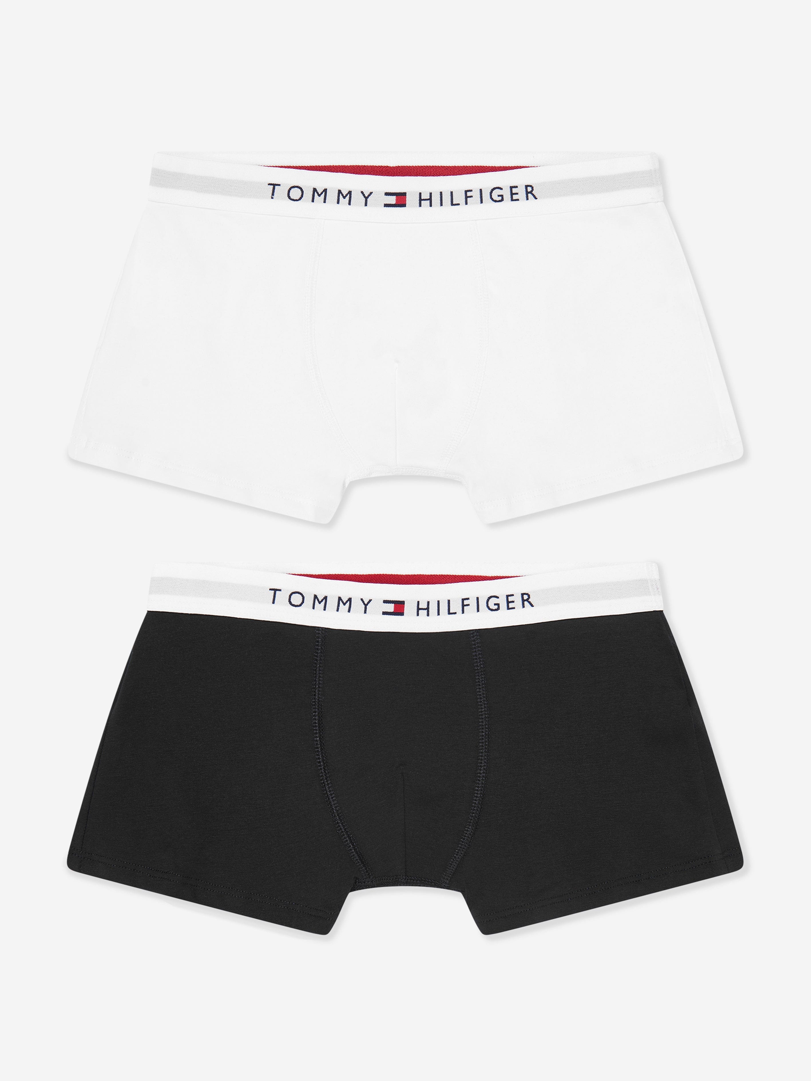 Tommy Hilfiger Boys 2 Pack Boxer Shorts Set in White Discount Cheapest