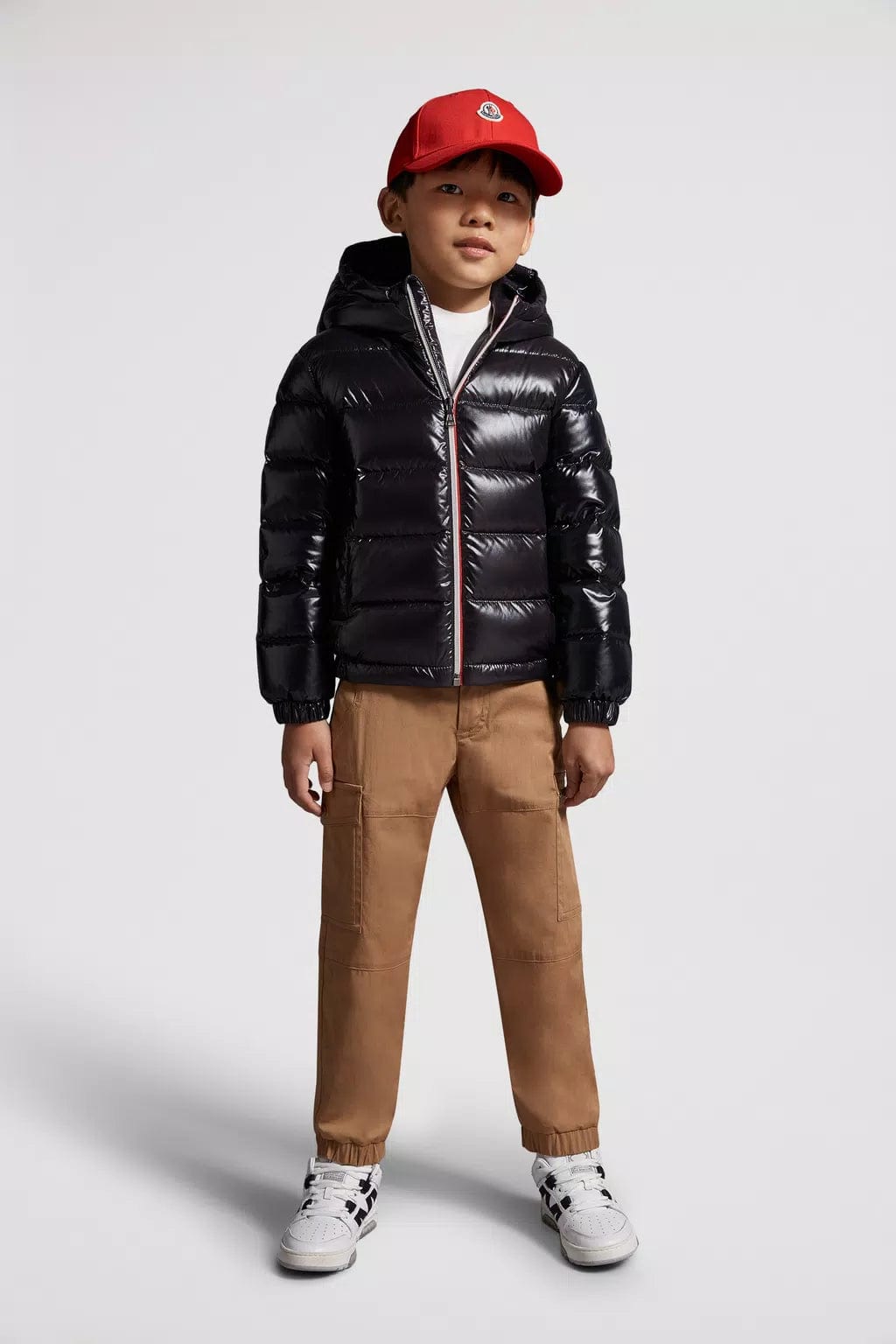 Moncler Enfant Boys Down Padded New Aubert Jacket in Black For Sale Official Site