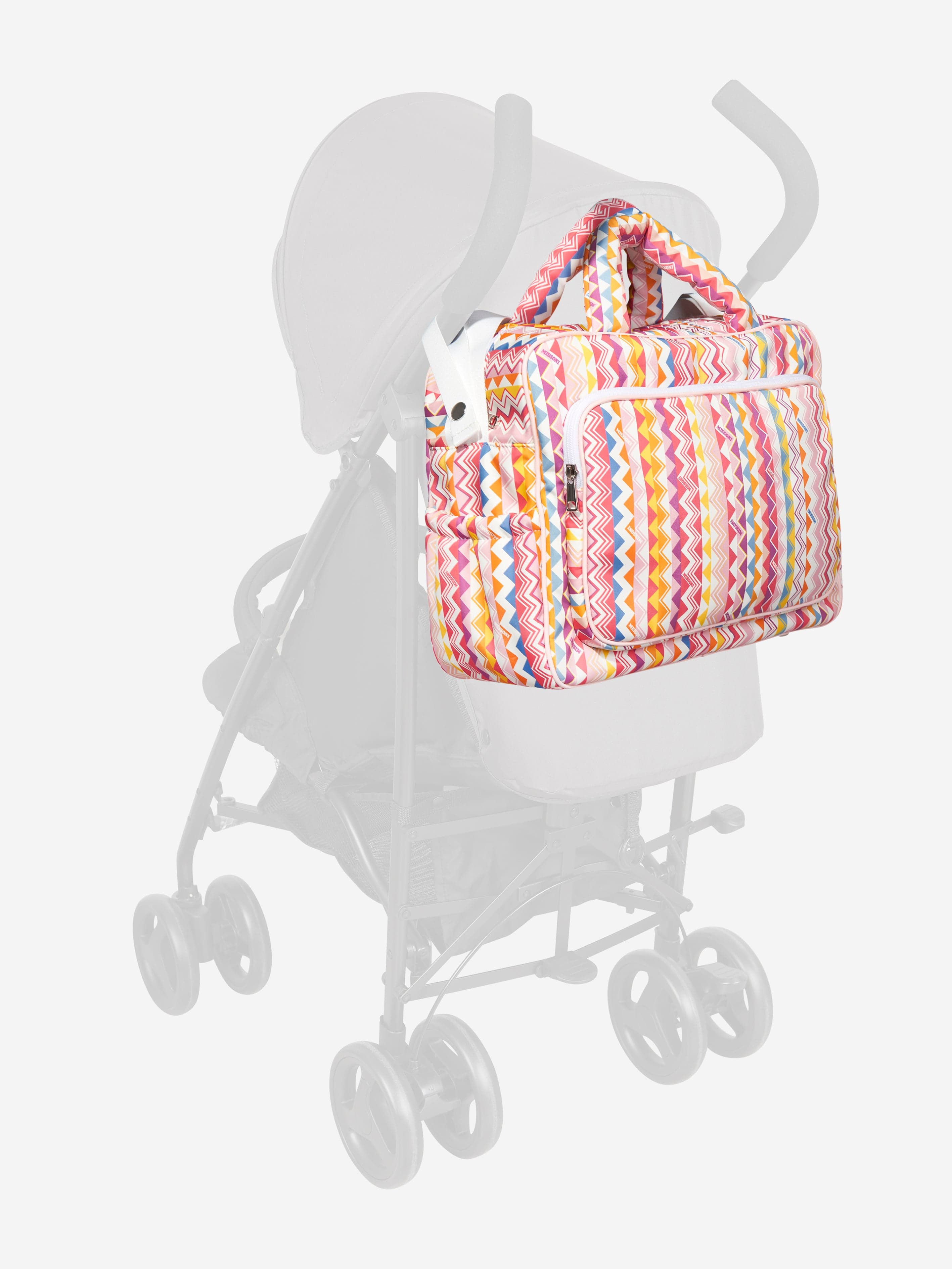 Baby Zigzag Changing Bag in Pink (35cm) Outlet Low Pice