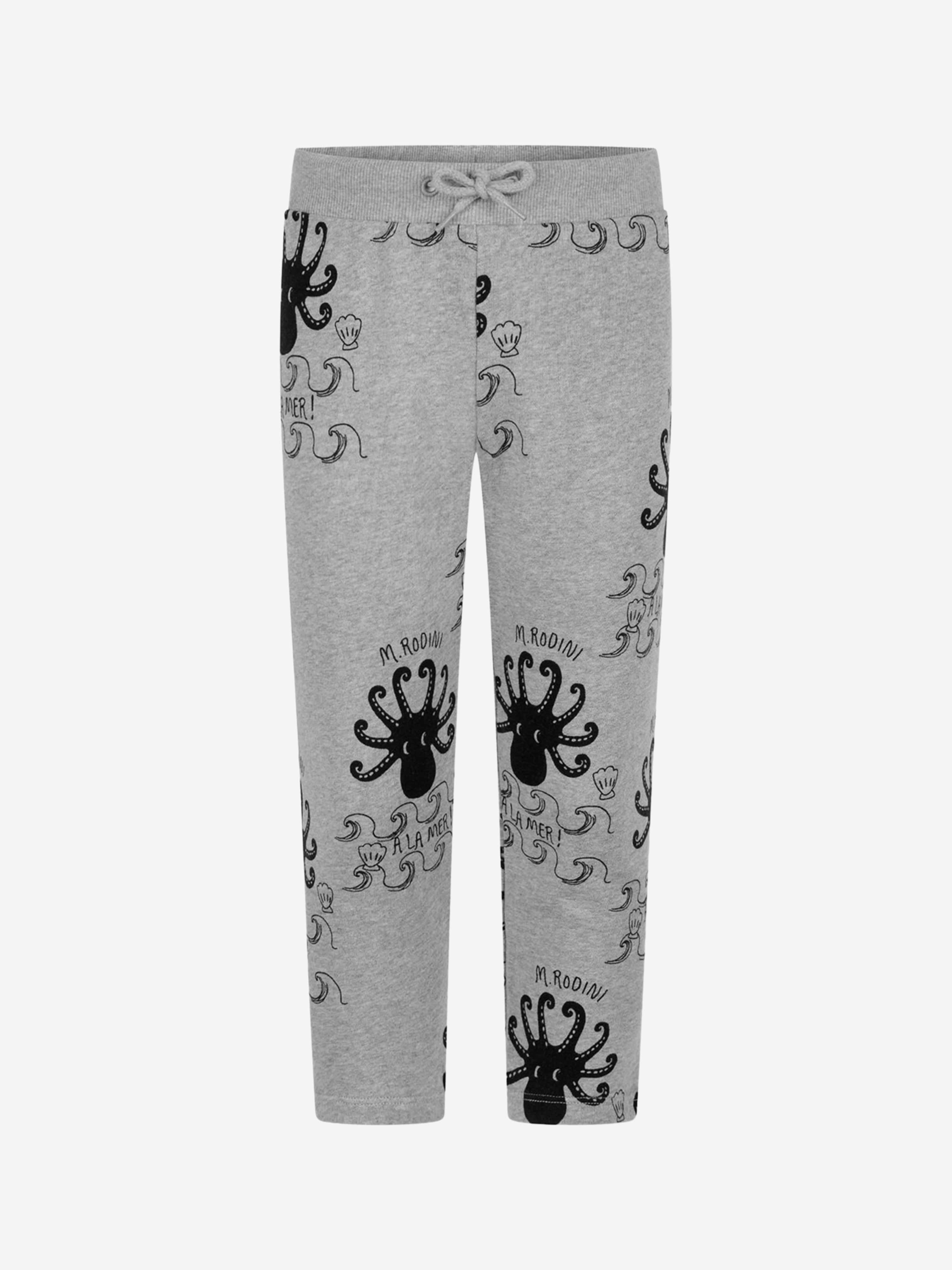 Mini Rodini Kids Cotton Octopus Print Joggers Online Online Clearance