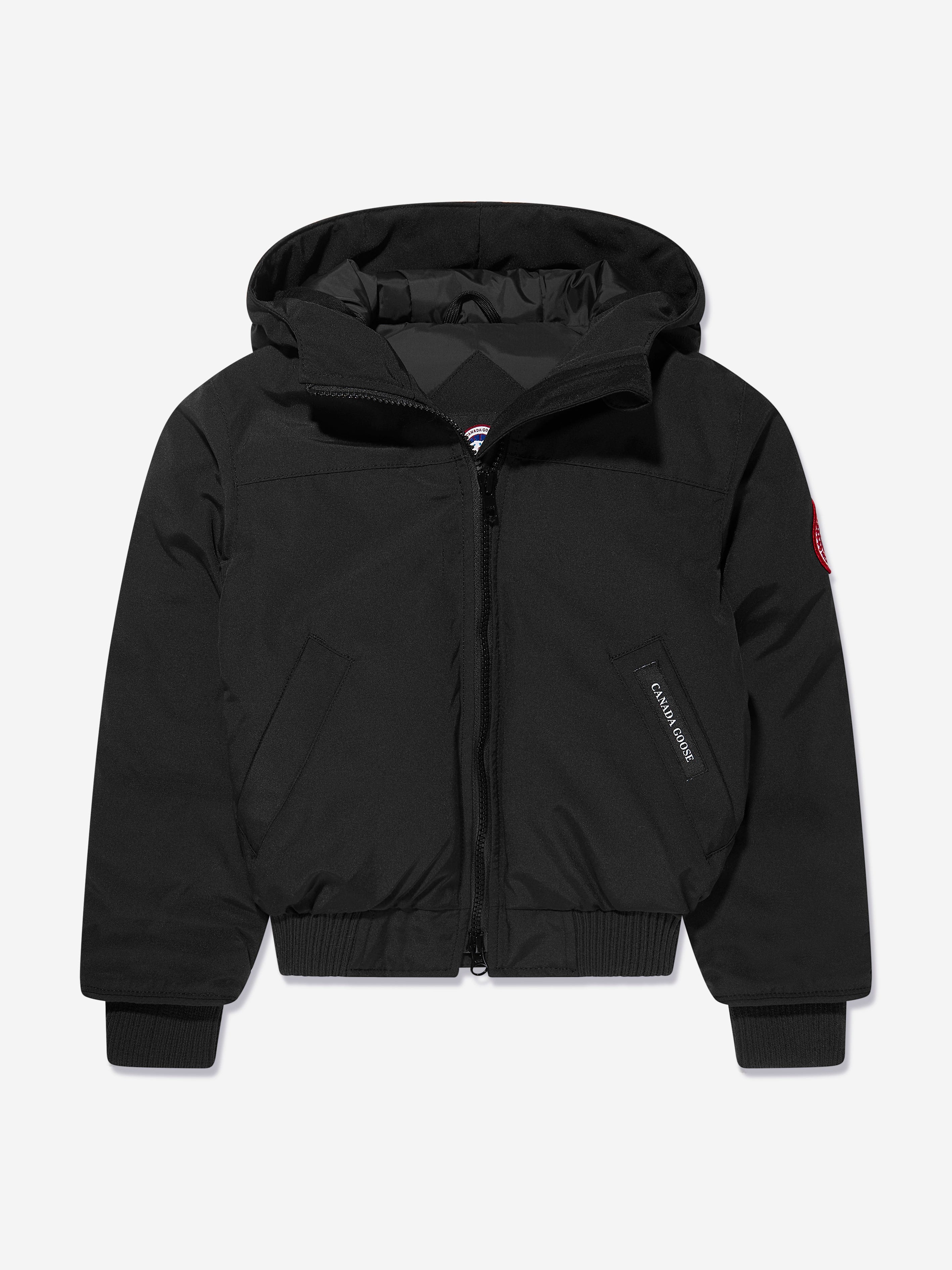 Canada Goose Kids Grizzly Bomber in Black Clearance 2025