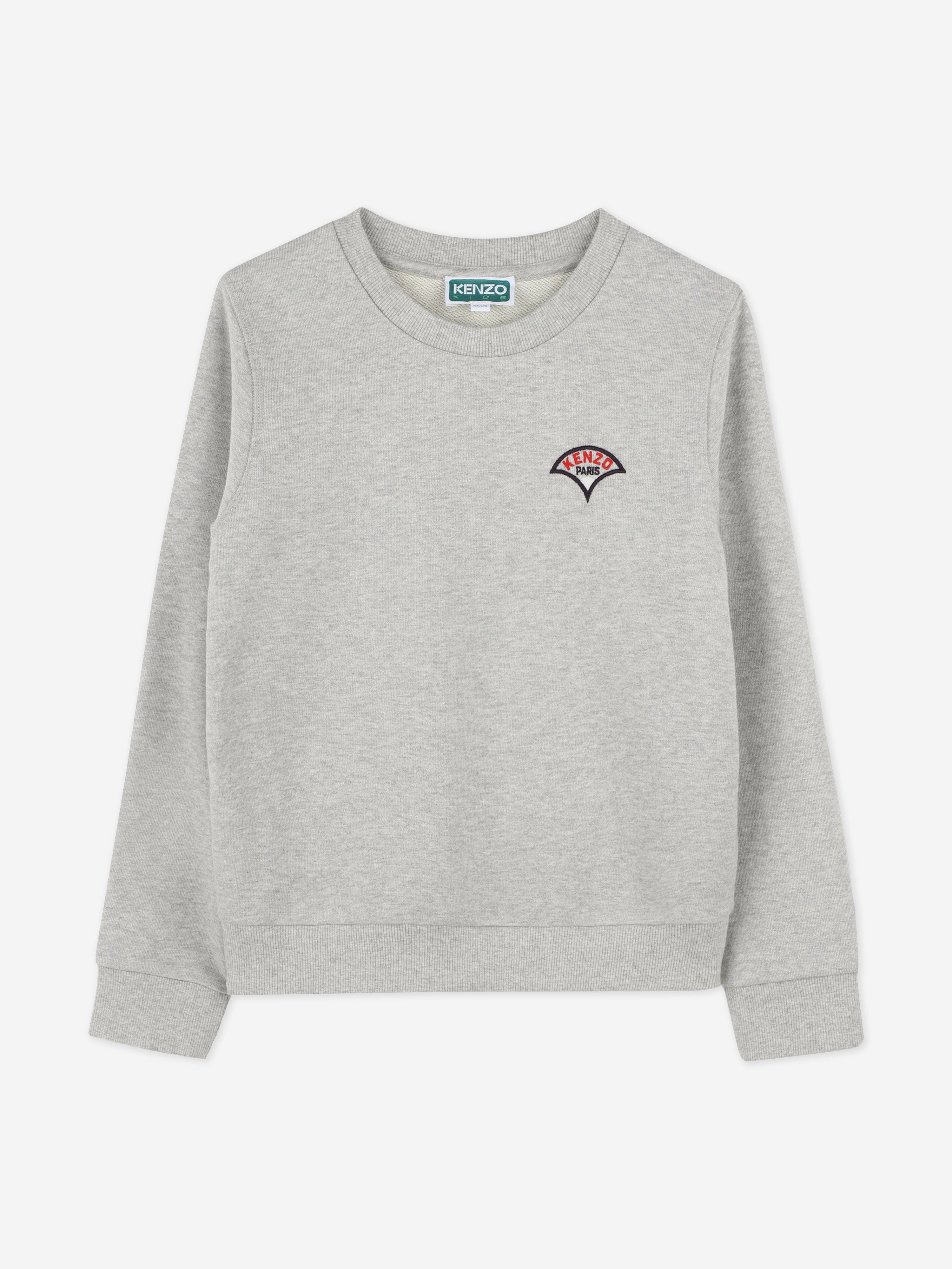 Boys Logo Sweatshirt in Grey Clearance Fake